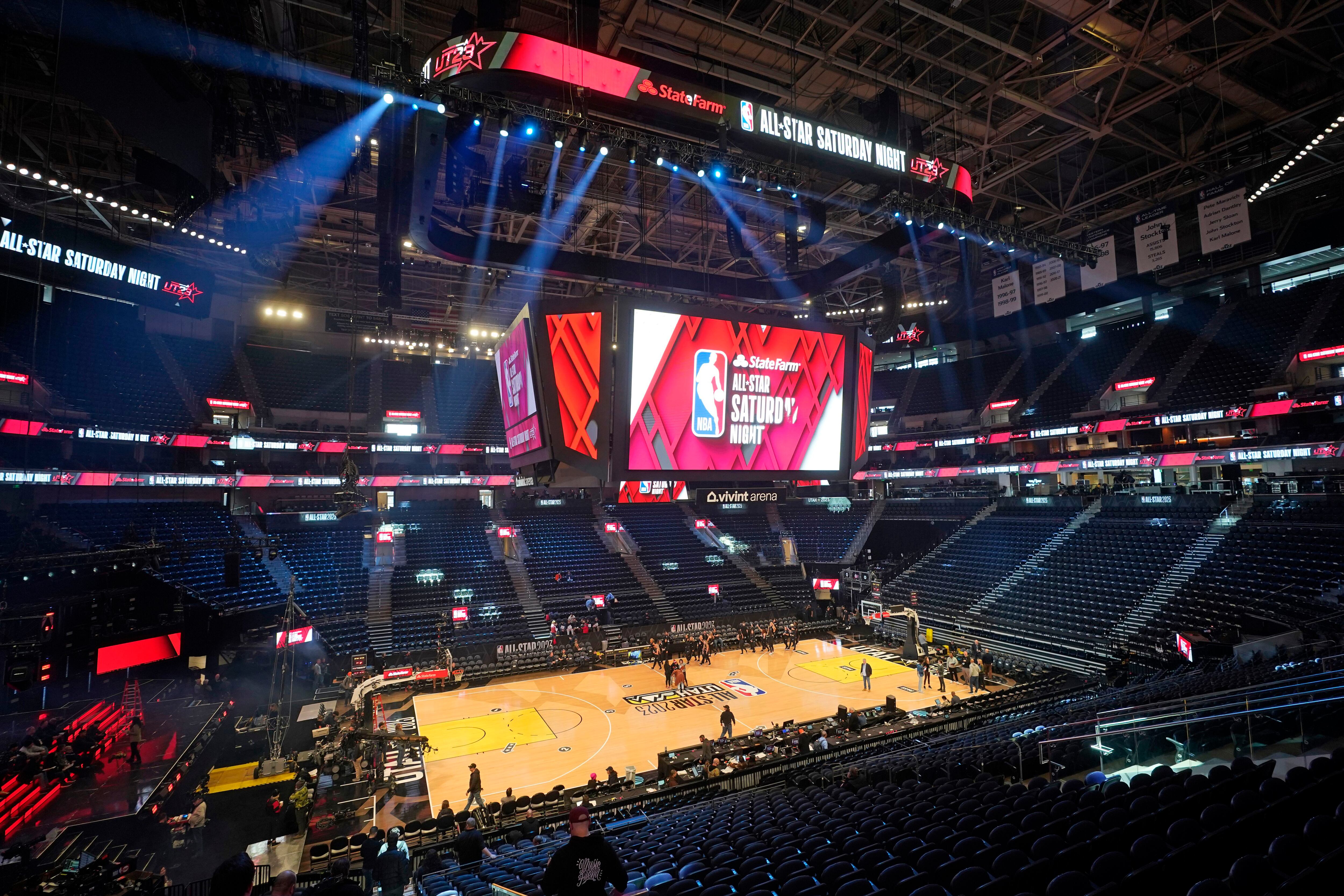 GALLERY: Vivint Arena undergoing transformation for NBA All-Star