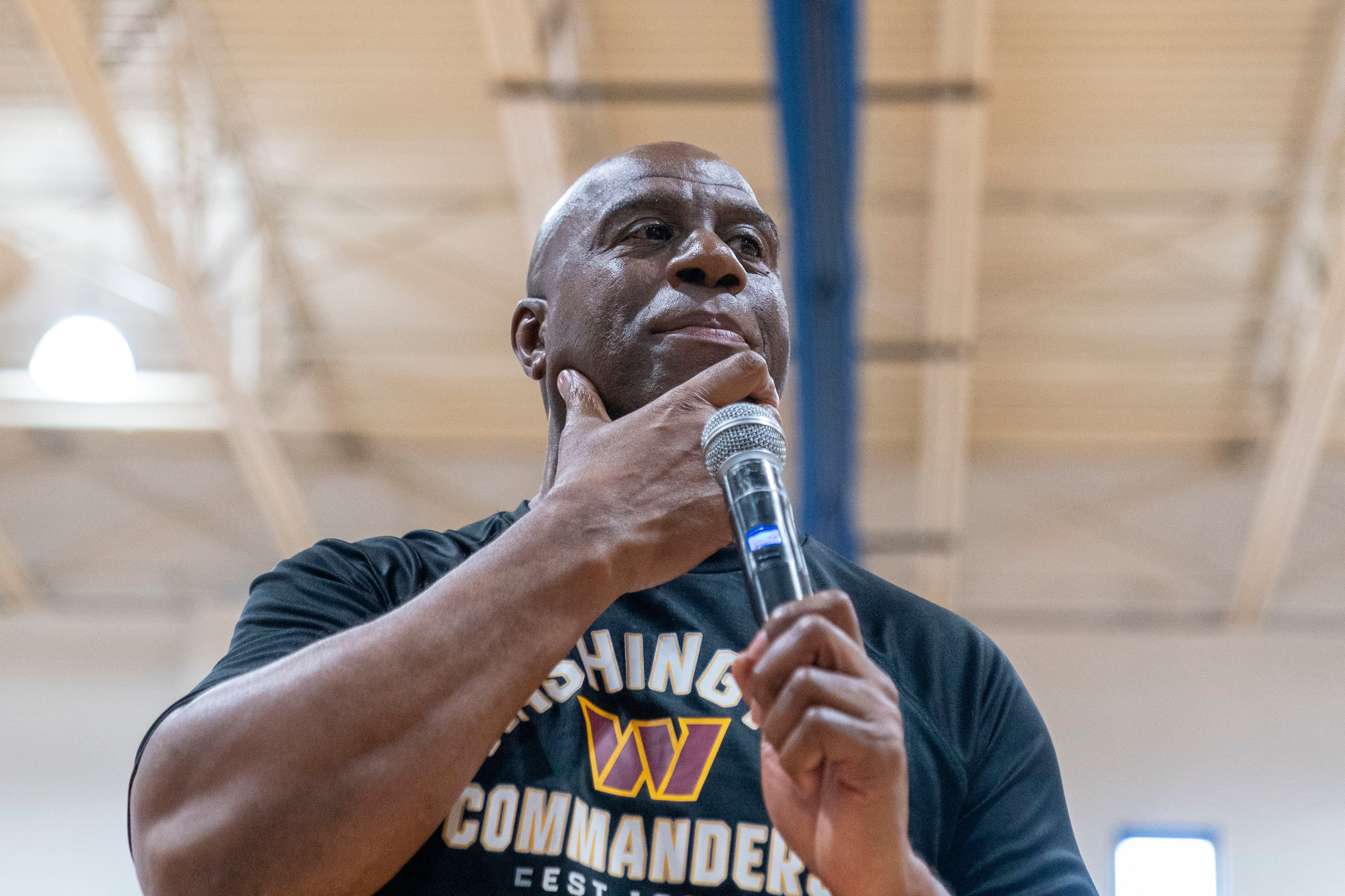 Magic Johnson says Commanders new owners won't be in headlines