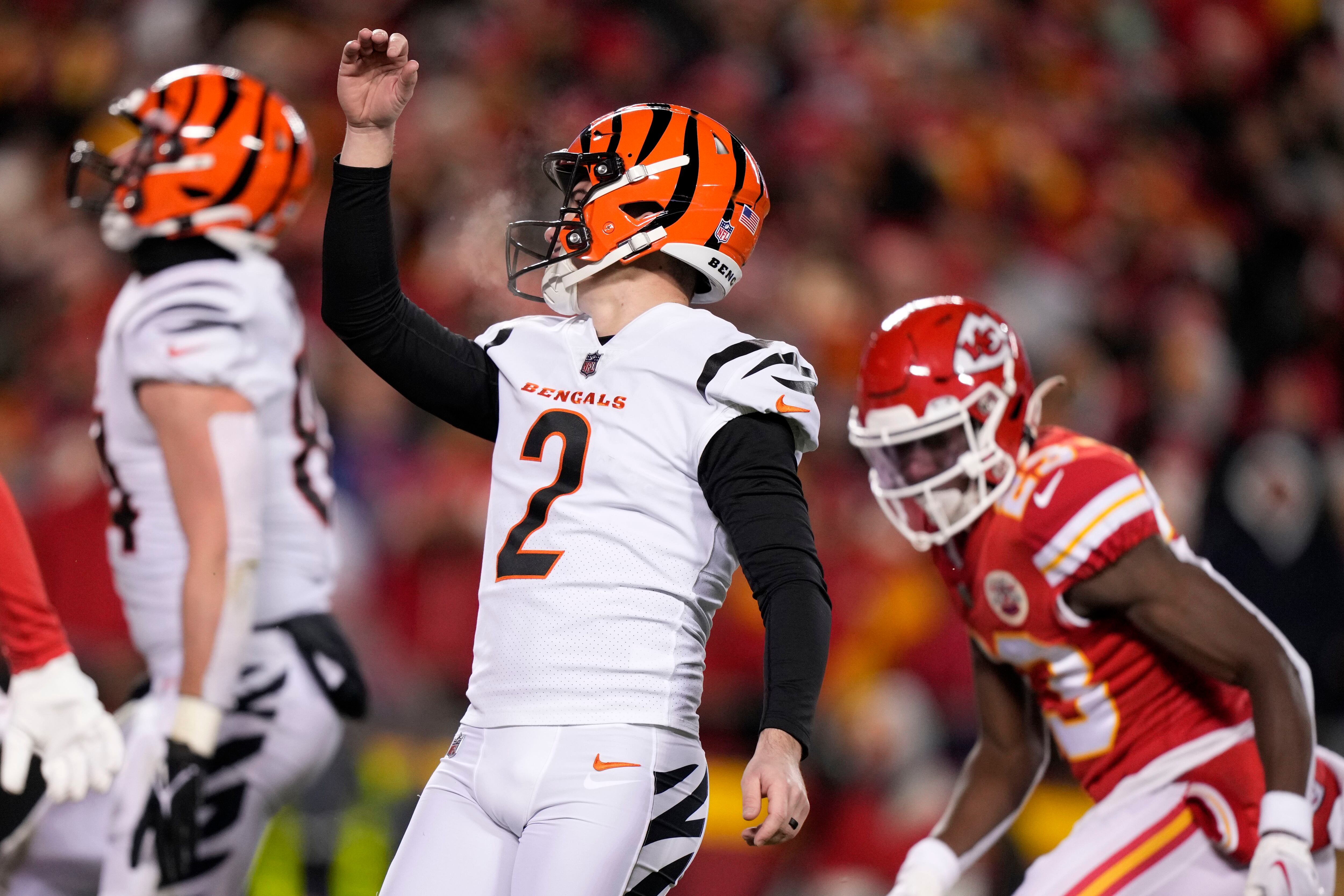 Chiefs top Bengals on last-second kick to win AFC title game