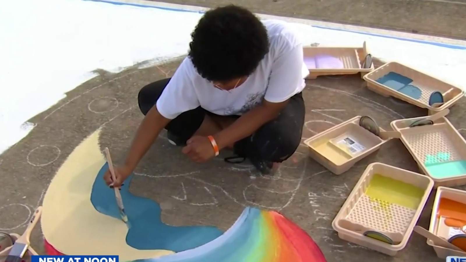High school seniors win art competition to paint parking spots on I-Drive