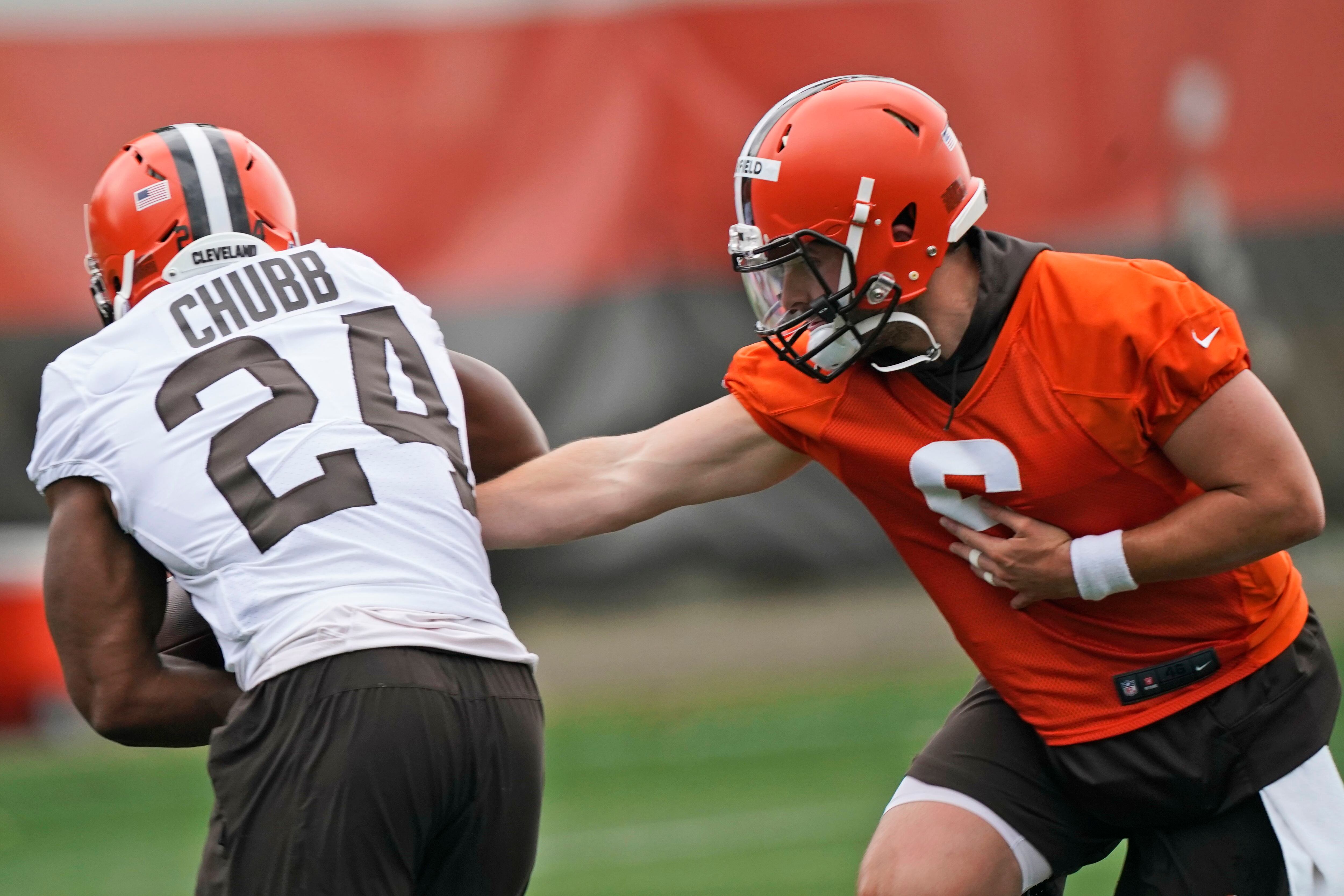 Cleveland Browns running back Nick Chubb, August 2, 2021 