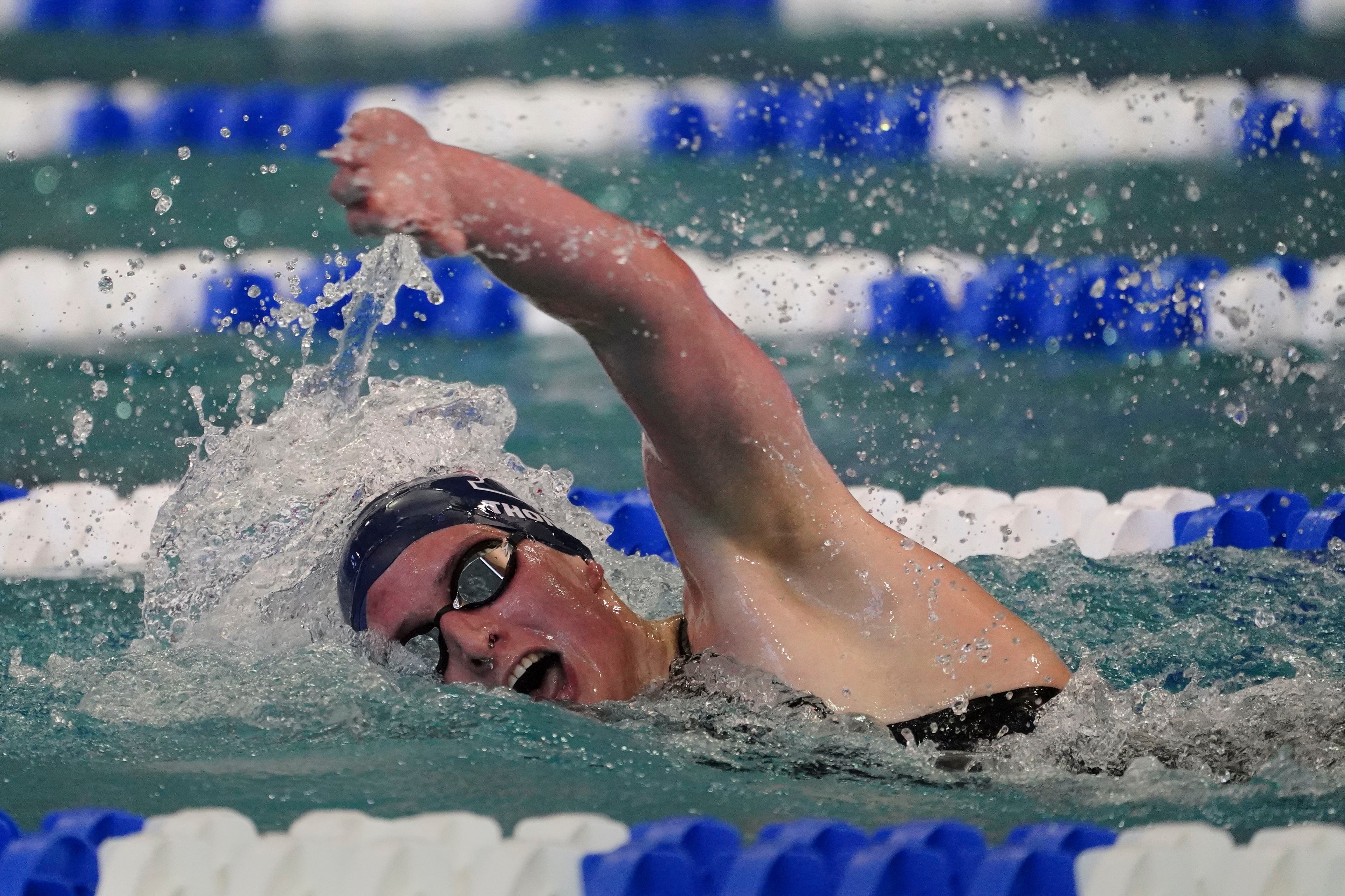 Lia Thomas becomes first transgender woman to win NCAA swimming