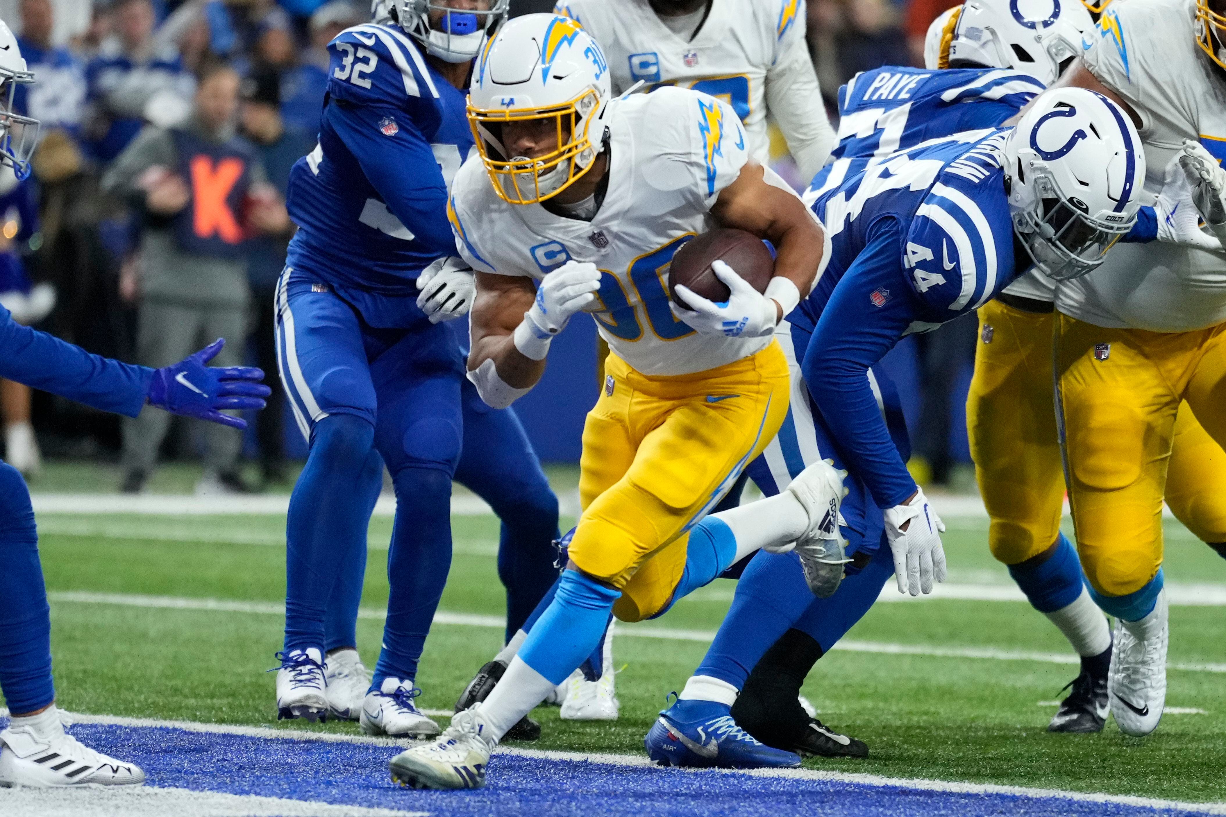 Chargers-Colts Player Props MNF: Austin Ekeler's Longest Rush