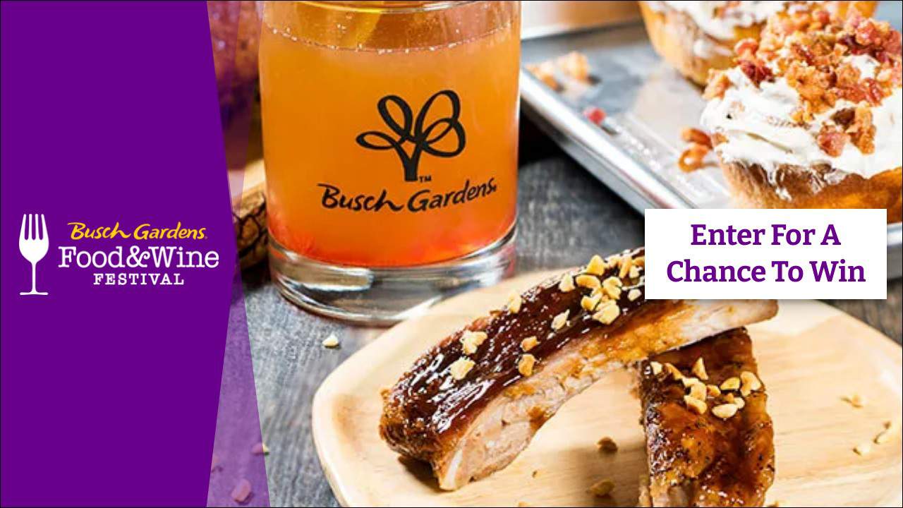 Register to win tickets to the Busch Gardens® Food & Wine Festival!