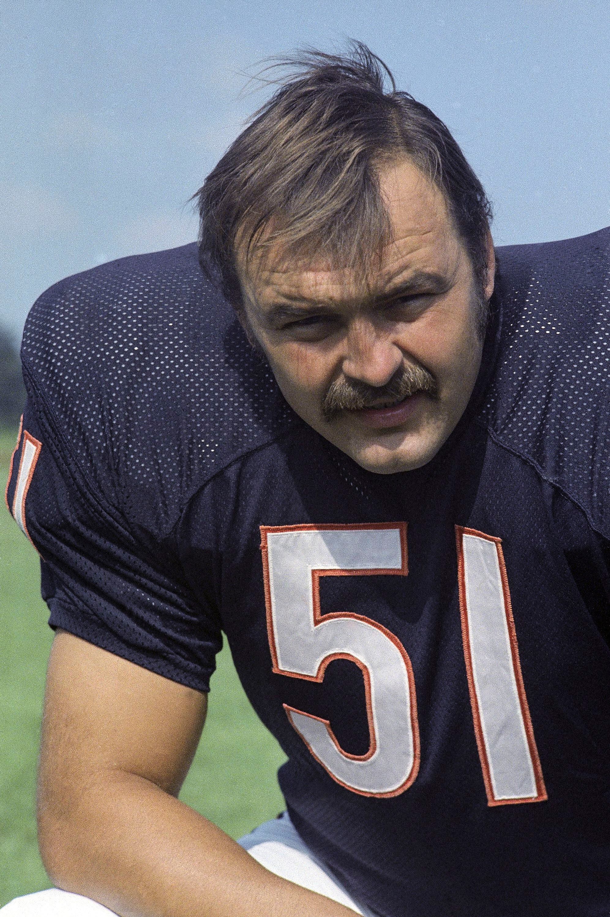 Limited Men's Dick Butkus Green Jersey - #51 Football Chicago