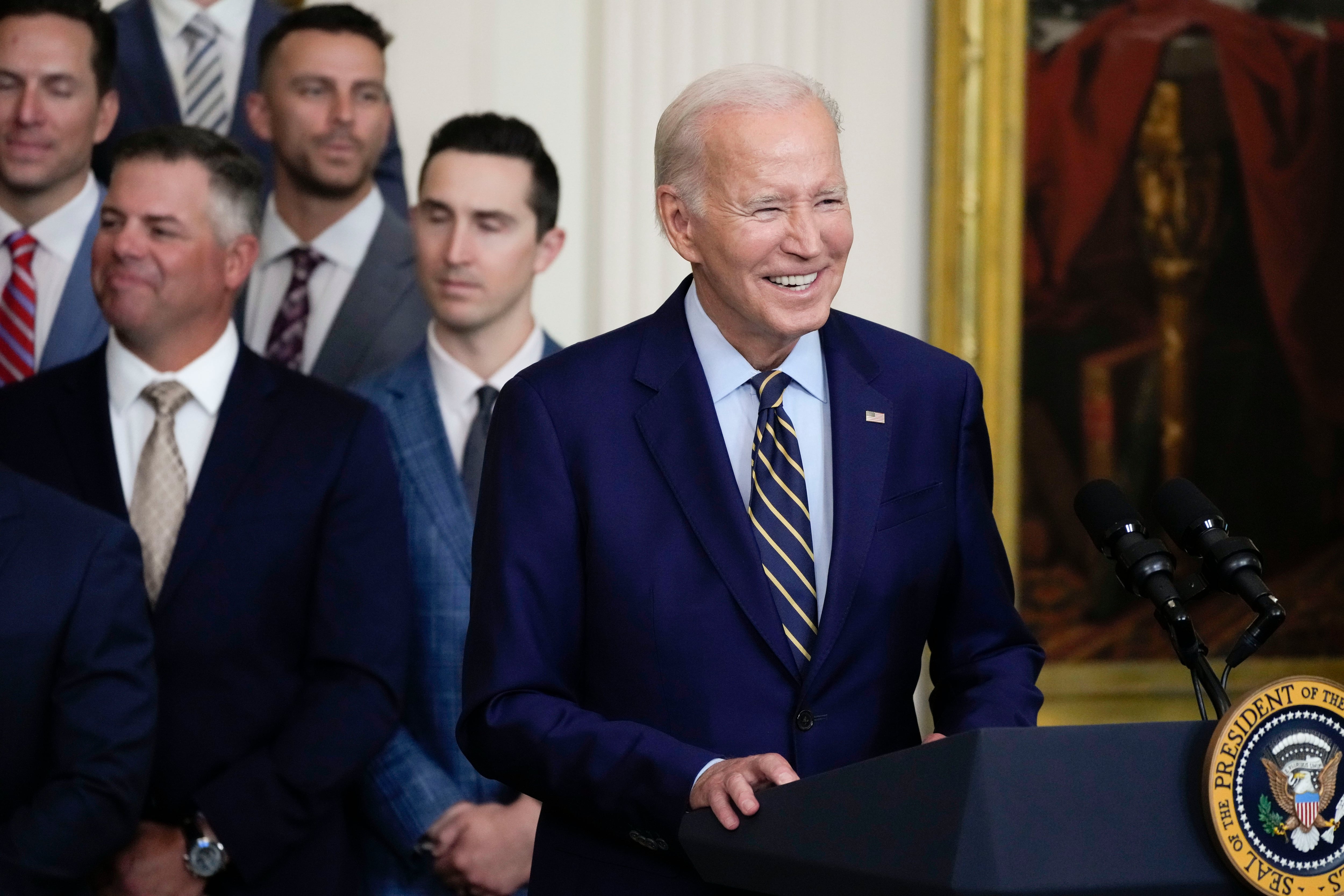 Biden hosts World Series-winning Astros at White House