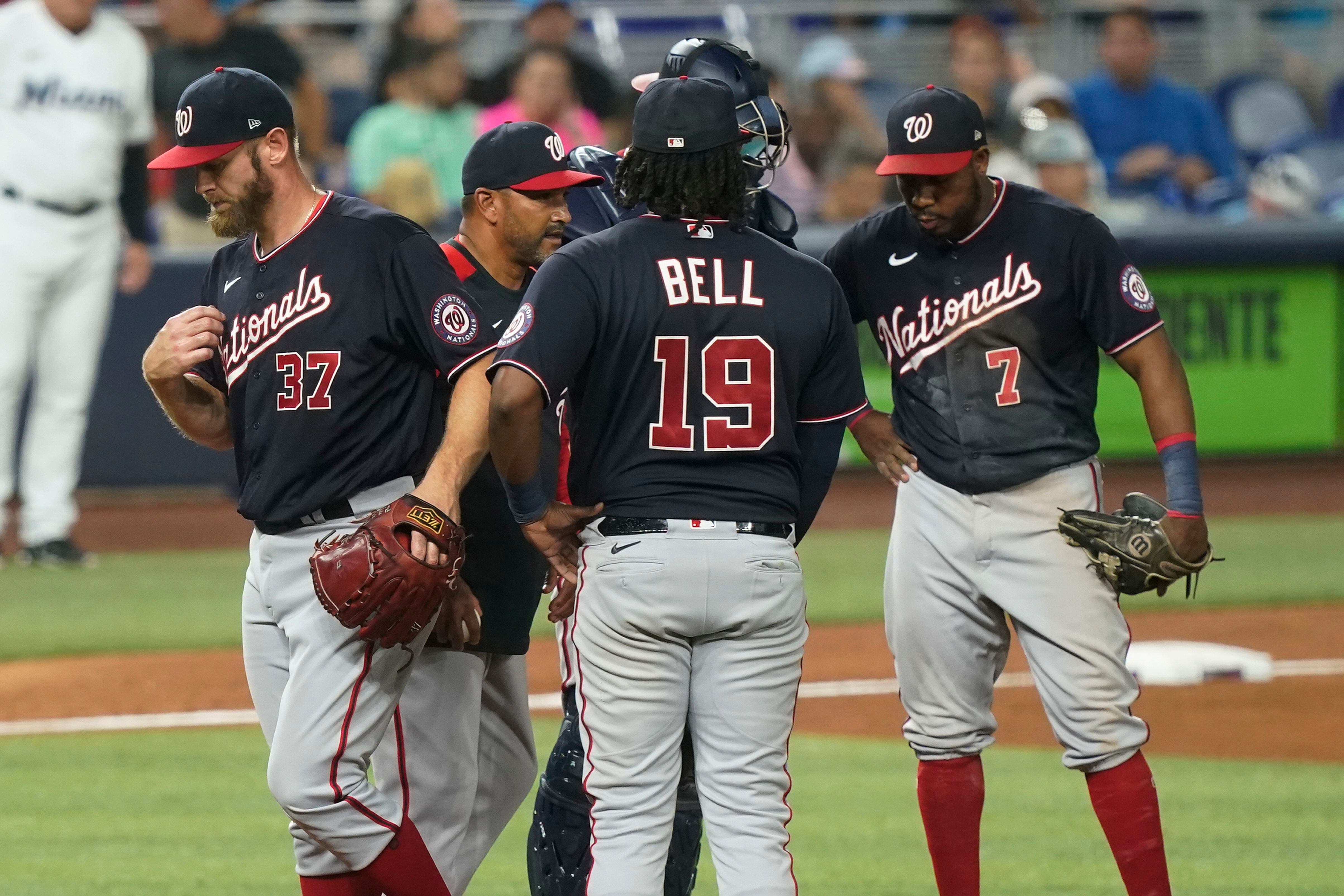 Nats' Strasburg allows Marlins 7 runs in 1st start in year - The San Diego  Union-Tribune