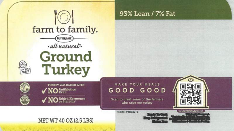 Butterball recalls ground turkey products due to possible contamination