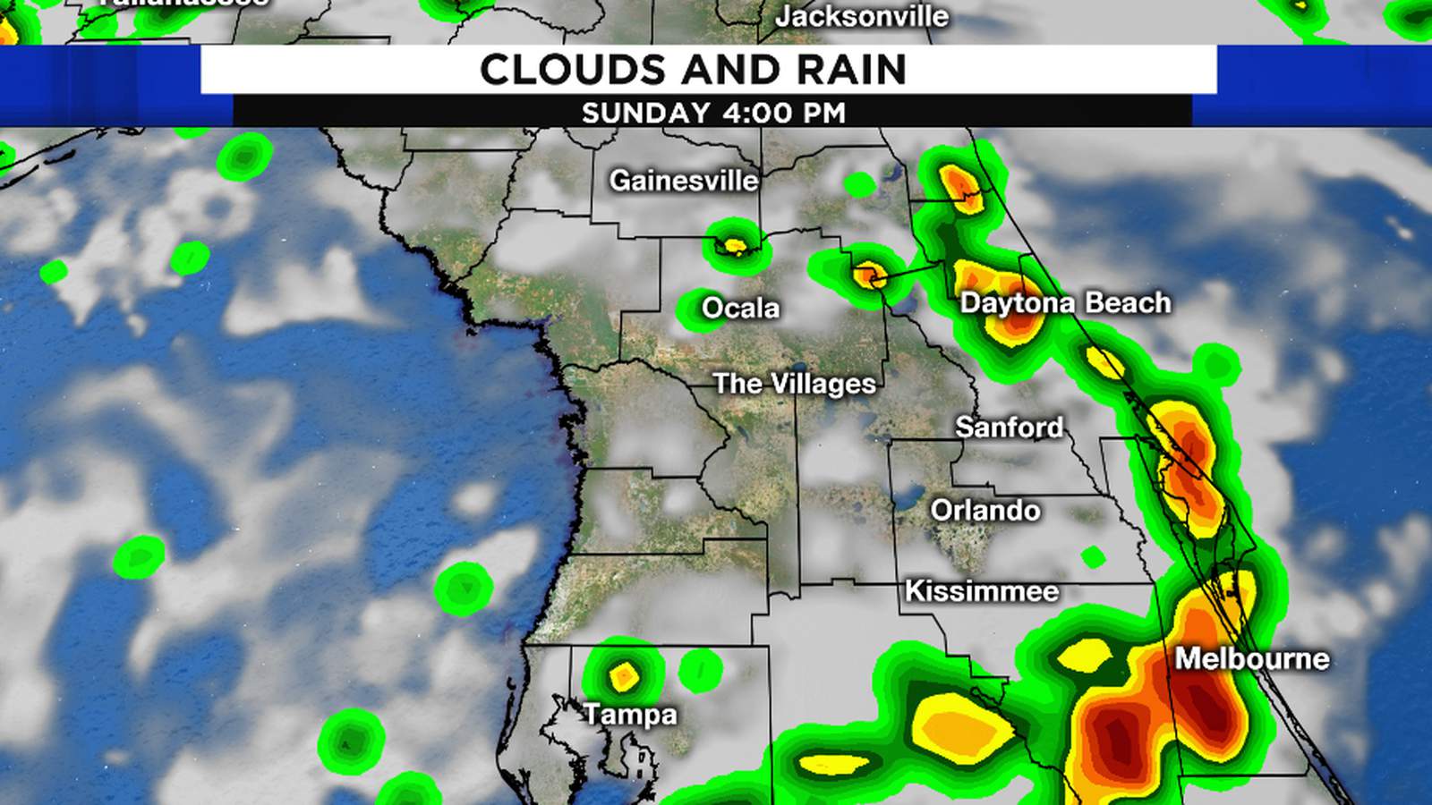 LIVE RADAR Strong storms possible across Central Florida to close out