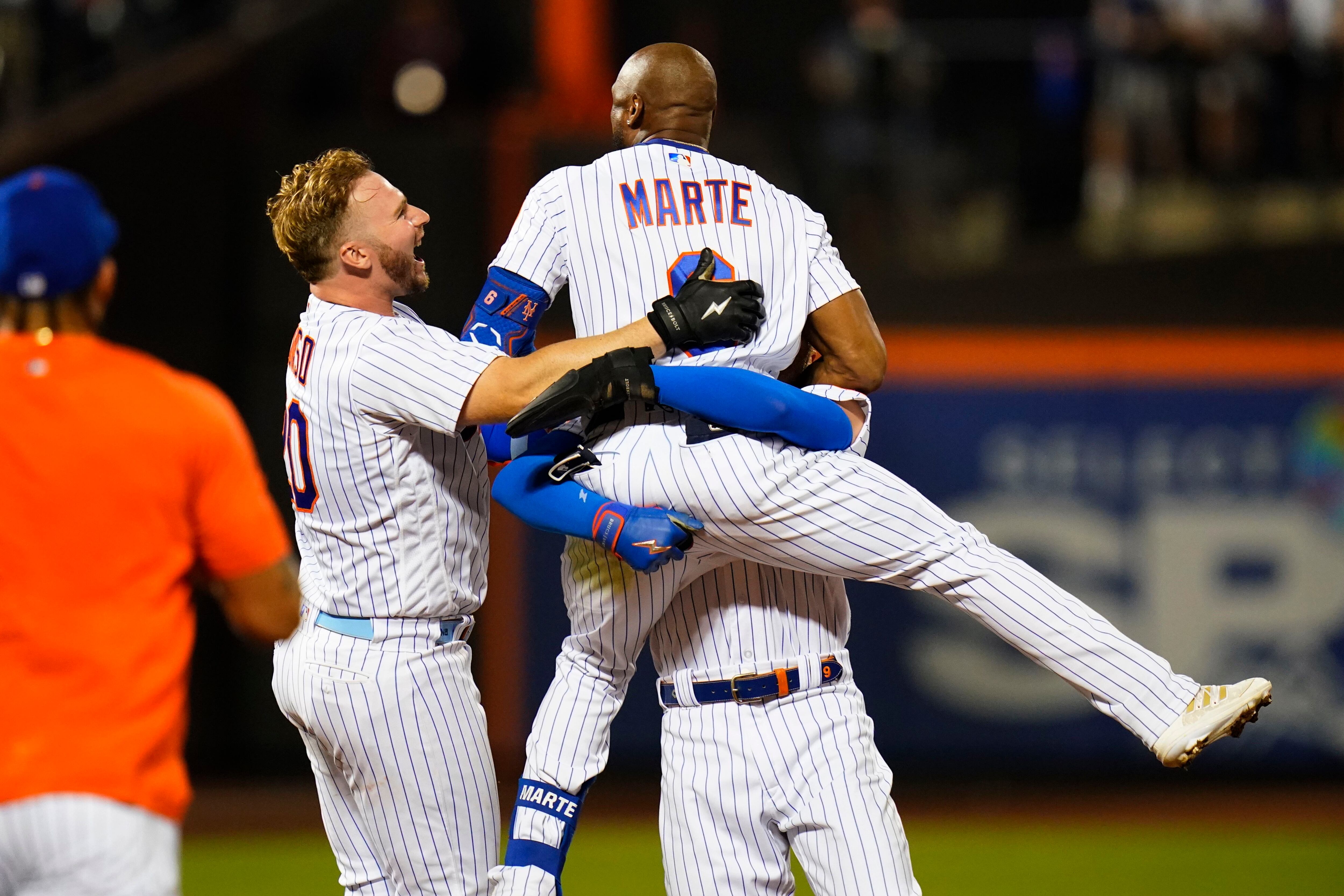 New York Mets' Starling Marte, James McCann Exit Game With