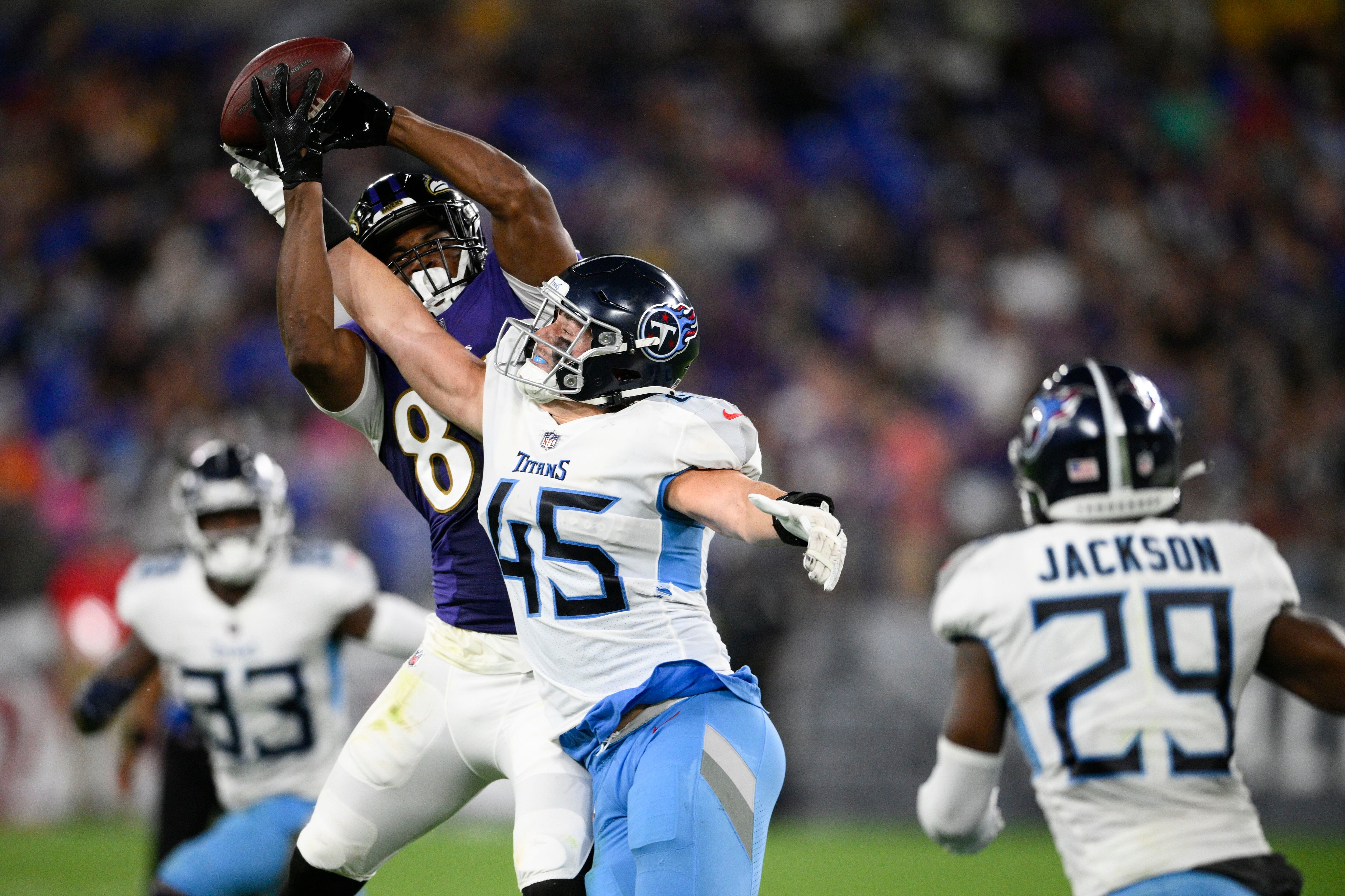 Ravens win 21st straight preseason game, topping Titans - The San Diego  Union-Tribune