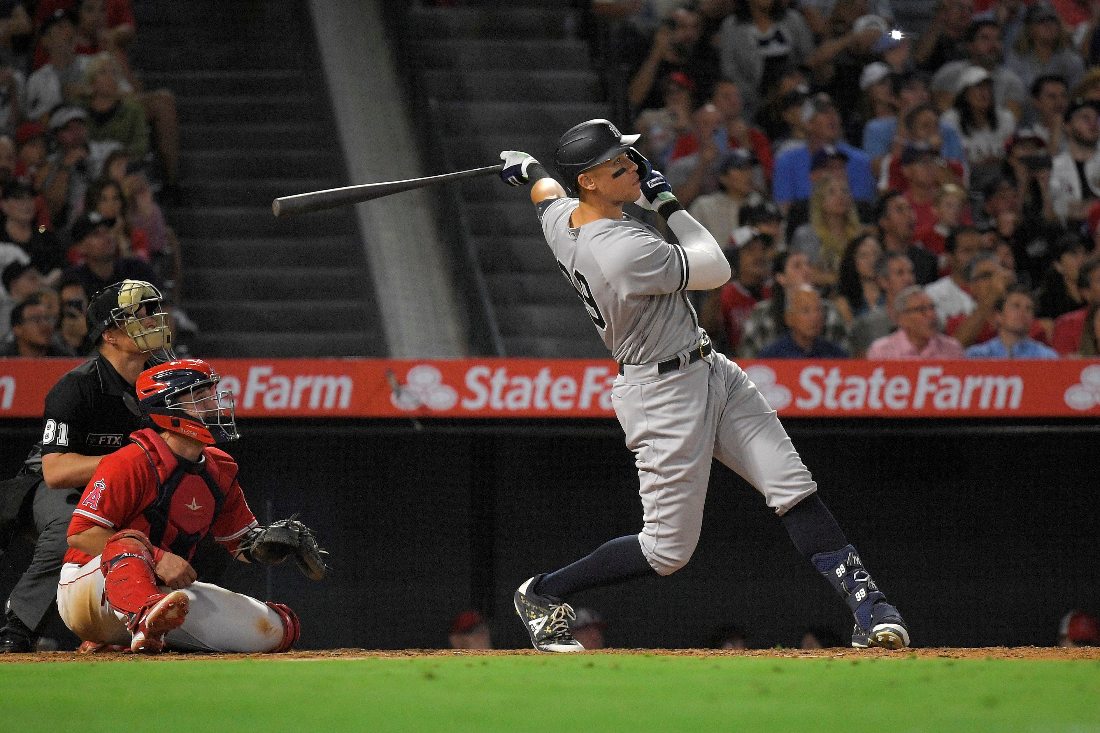 Yankees 3, Angels 4: yankees mlb jersey universe Judge hits 50, but the  Yankees drop another one