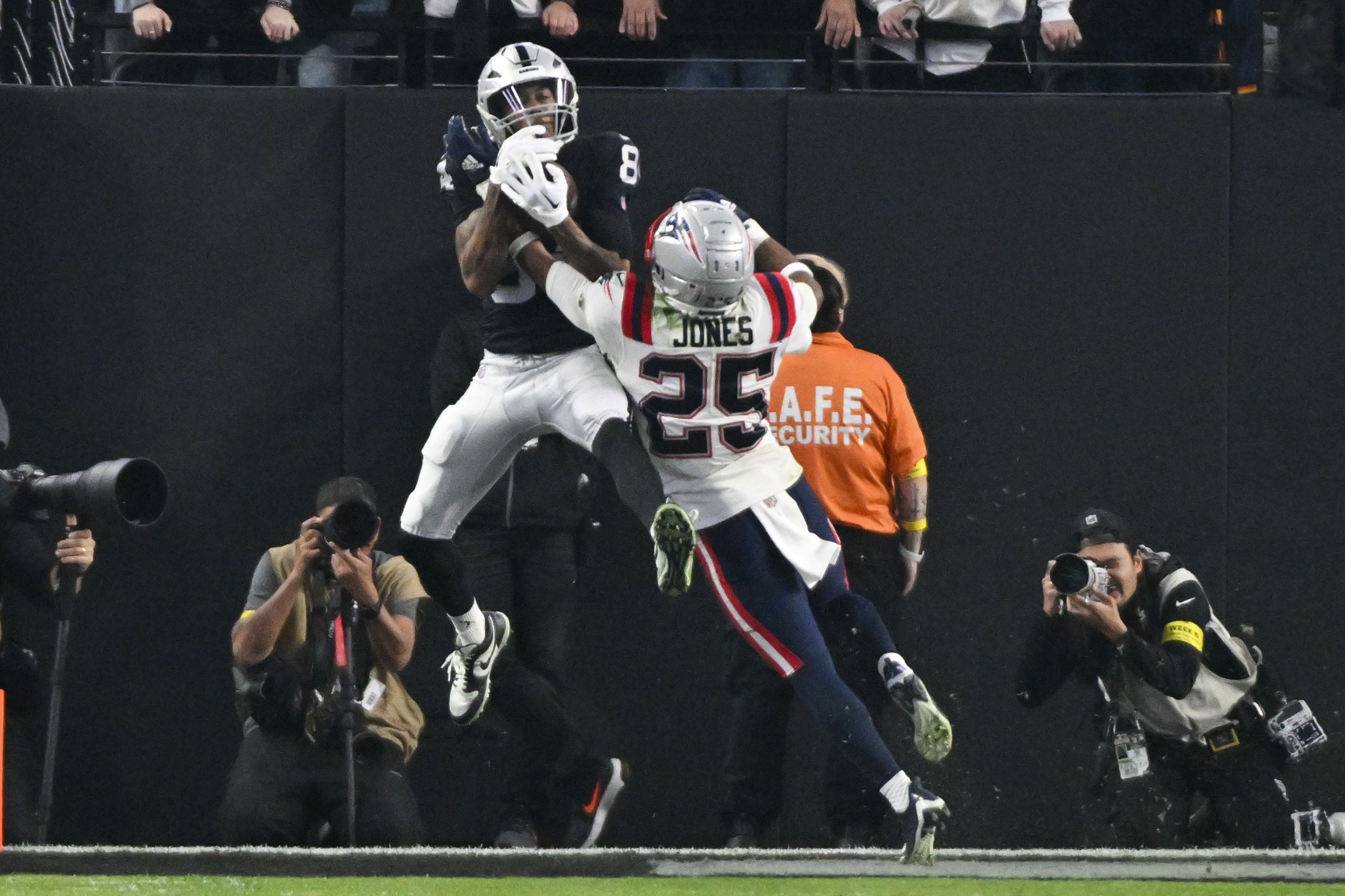 How it started: A whiffed tackle from Raiders' Chandler Jones. How it  ended: a miraculous TD return after all-time Patriots error