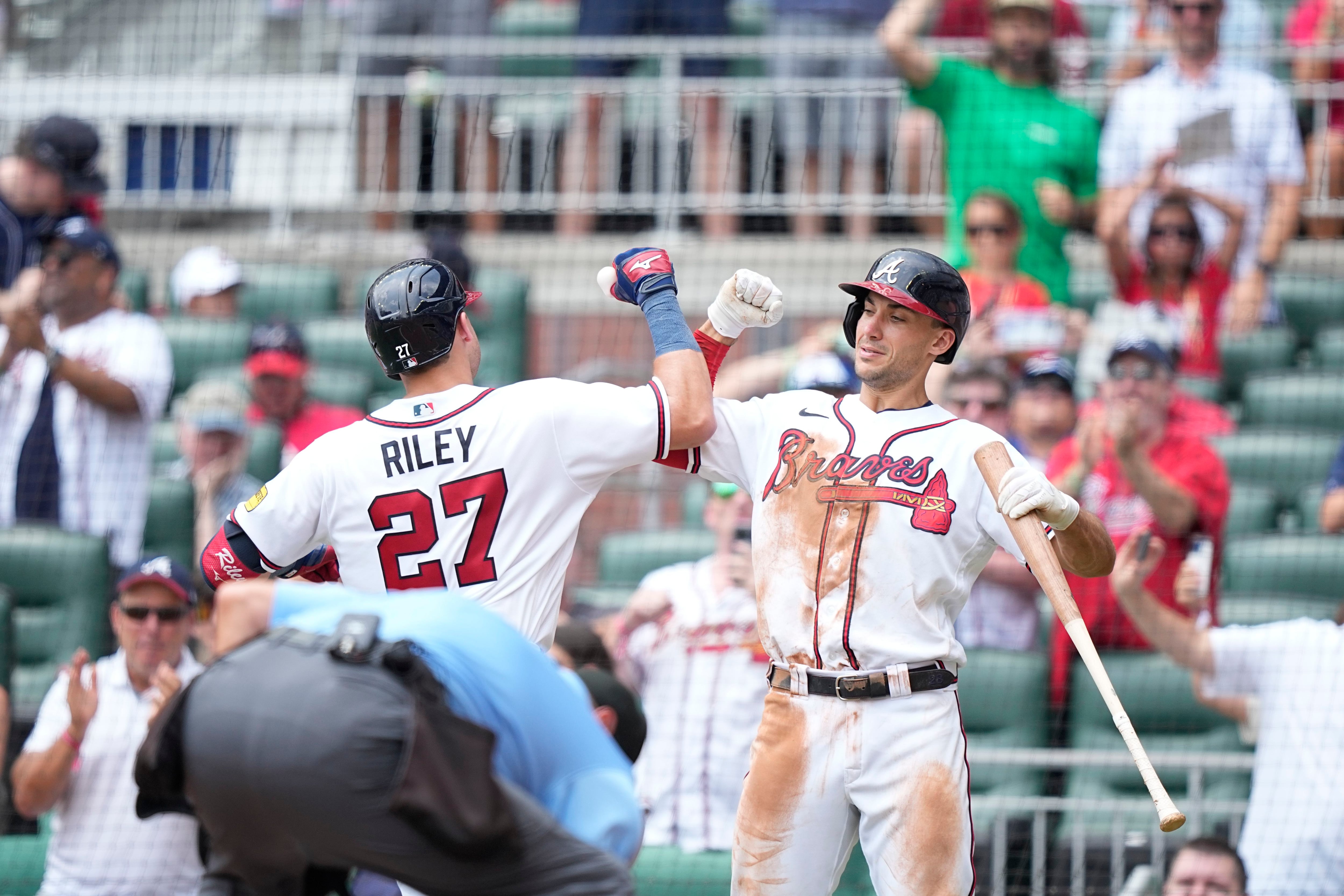 Acuña, Riley and Olson homer for Braves, who hammer Angels 12-5 to take  series - The San Diego Union-Tribune