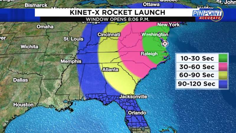 El lanzamiento de un cohete de la NASA podría traer un ‘evento brillante’ a los cielos de Florida