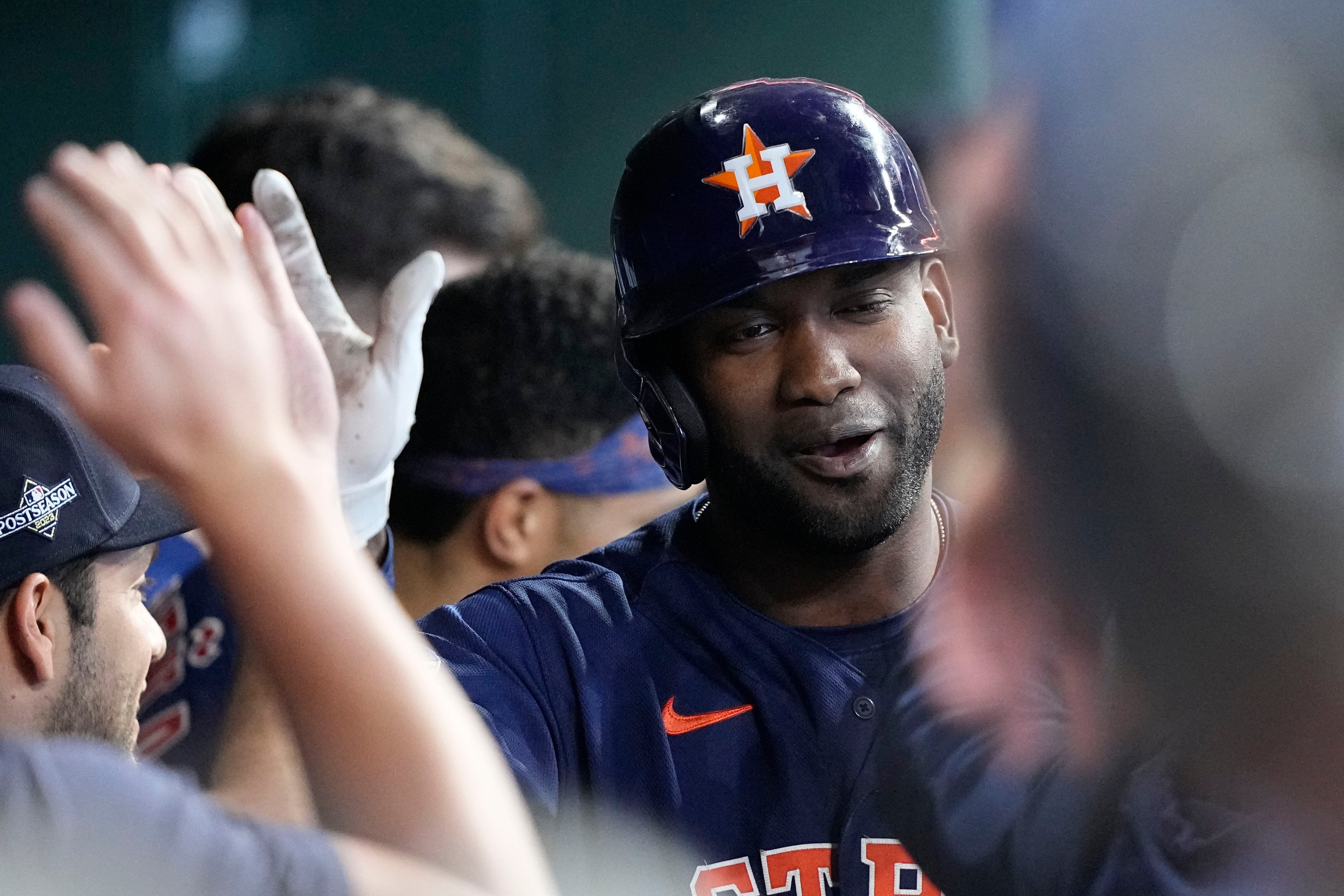 Astros slugger Yordan Alvarez dealing with ailment during ALCS against  Rangers, AP source says