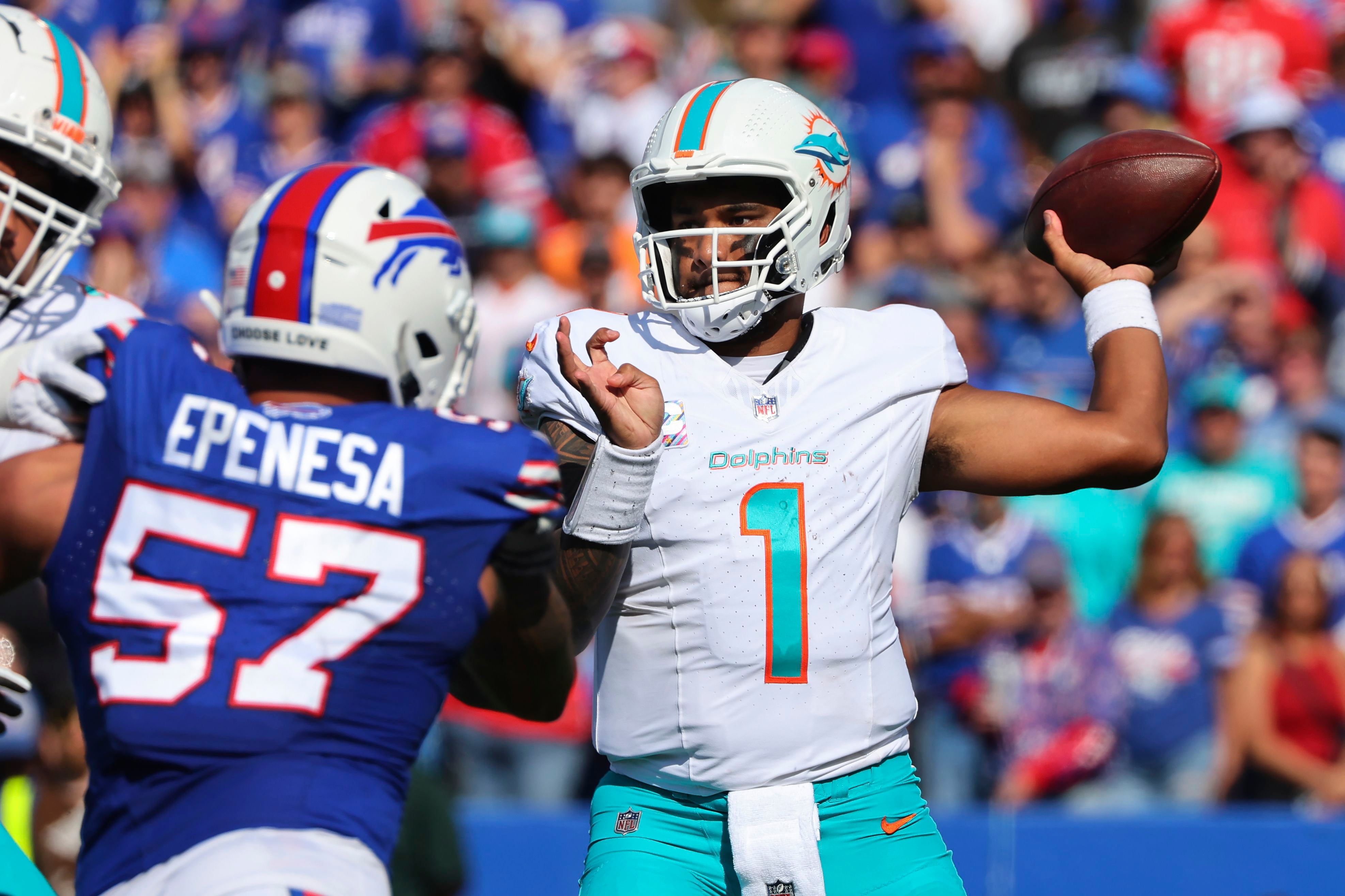 Dolphins rout Broncos 70-20, scoring the most points by an NFL team in a  game since 1966