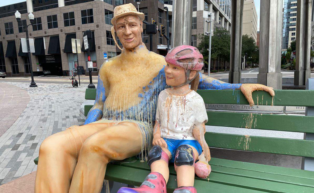 Here’s why these wax figures were left to melt away in the Florida sun