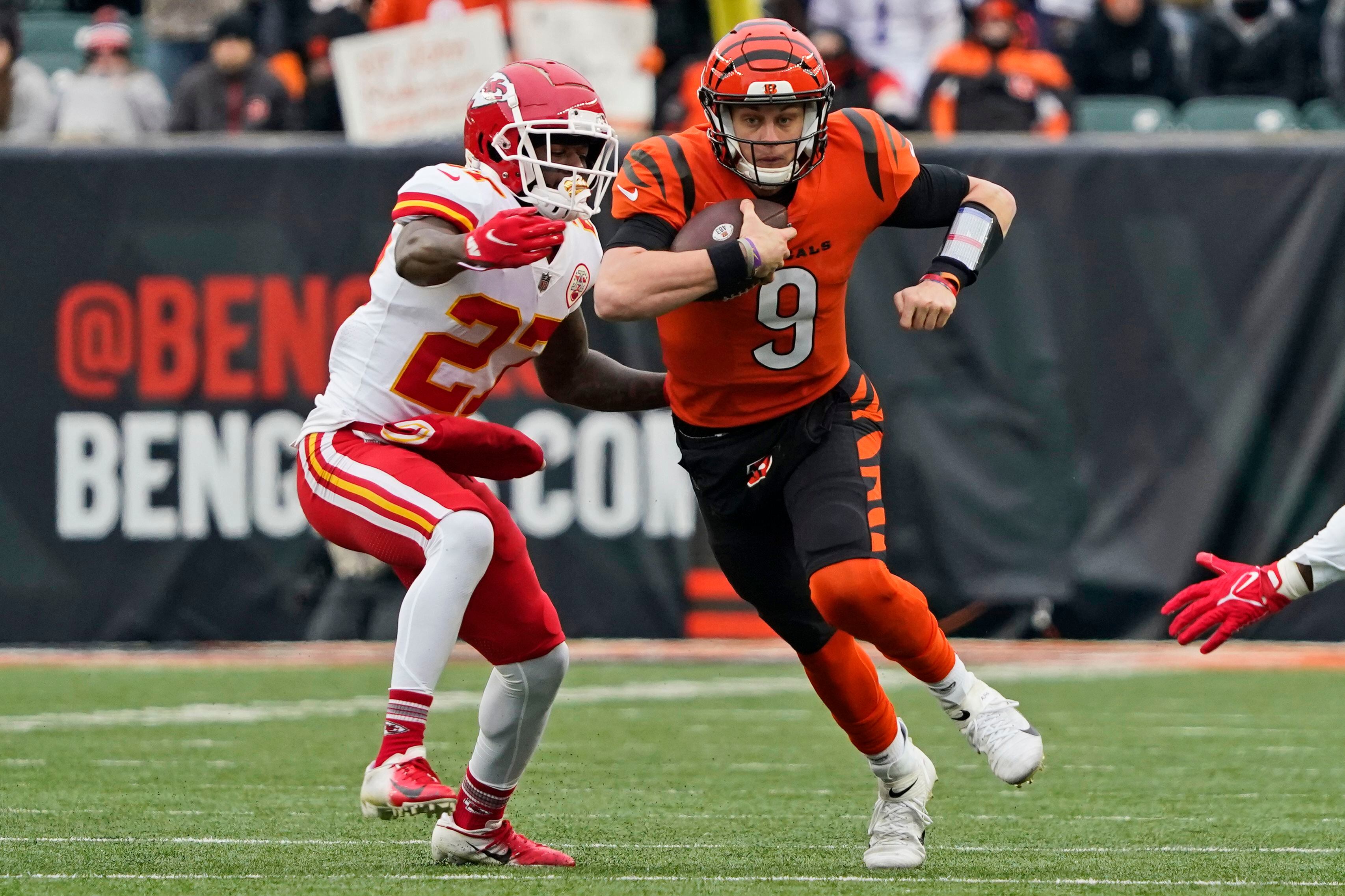 Joe Burrow 9 Cincinnati Bengals 2022 Champion AFC North Division