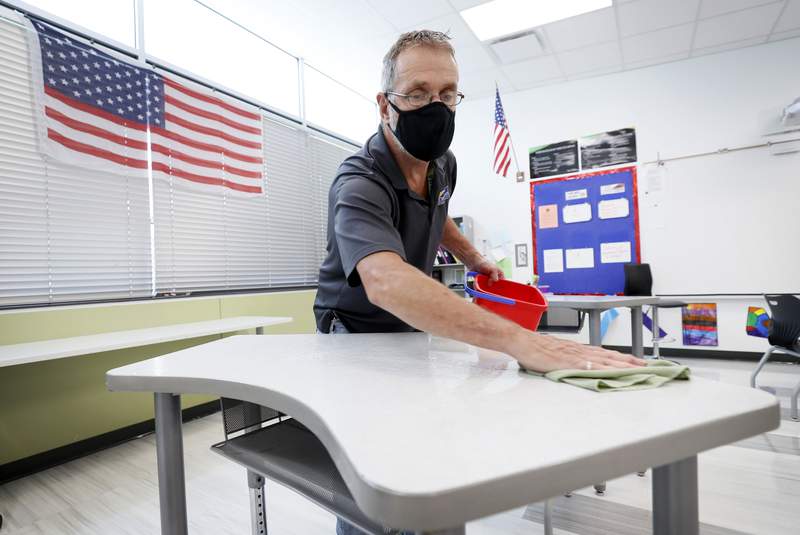 Seminole County custodians prepare to keep schools clean, sanitized ahead of new school year