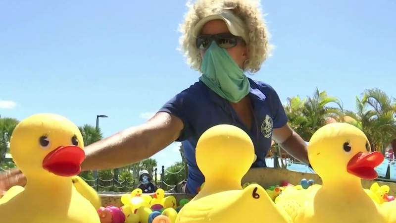 Water park hosts rubber duck race to help fight homelessness in Central Florida