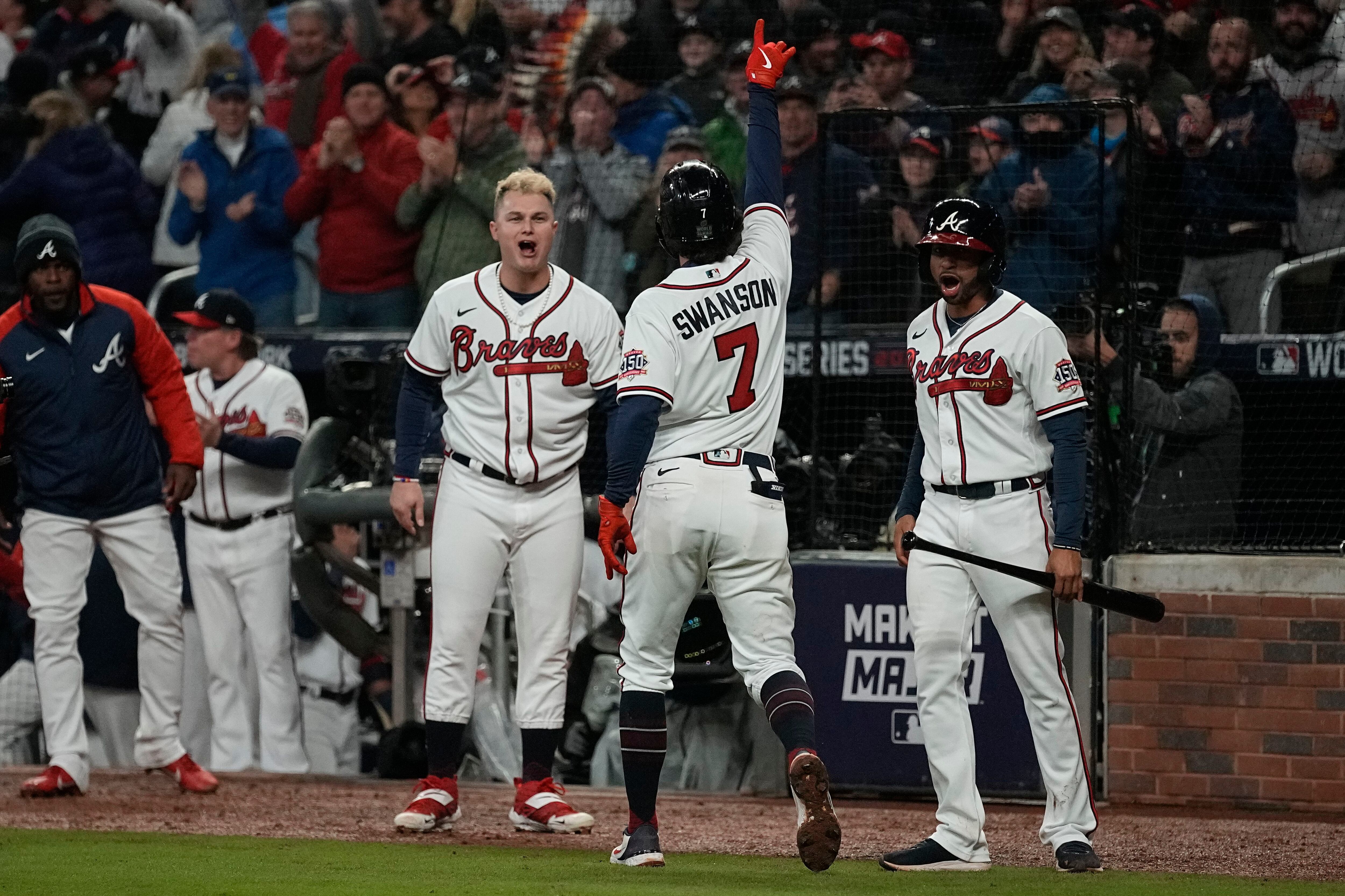 Bleacher Nation on X: Dansby Swanson Just Hit Homer Number Two on the  Night   / X