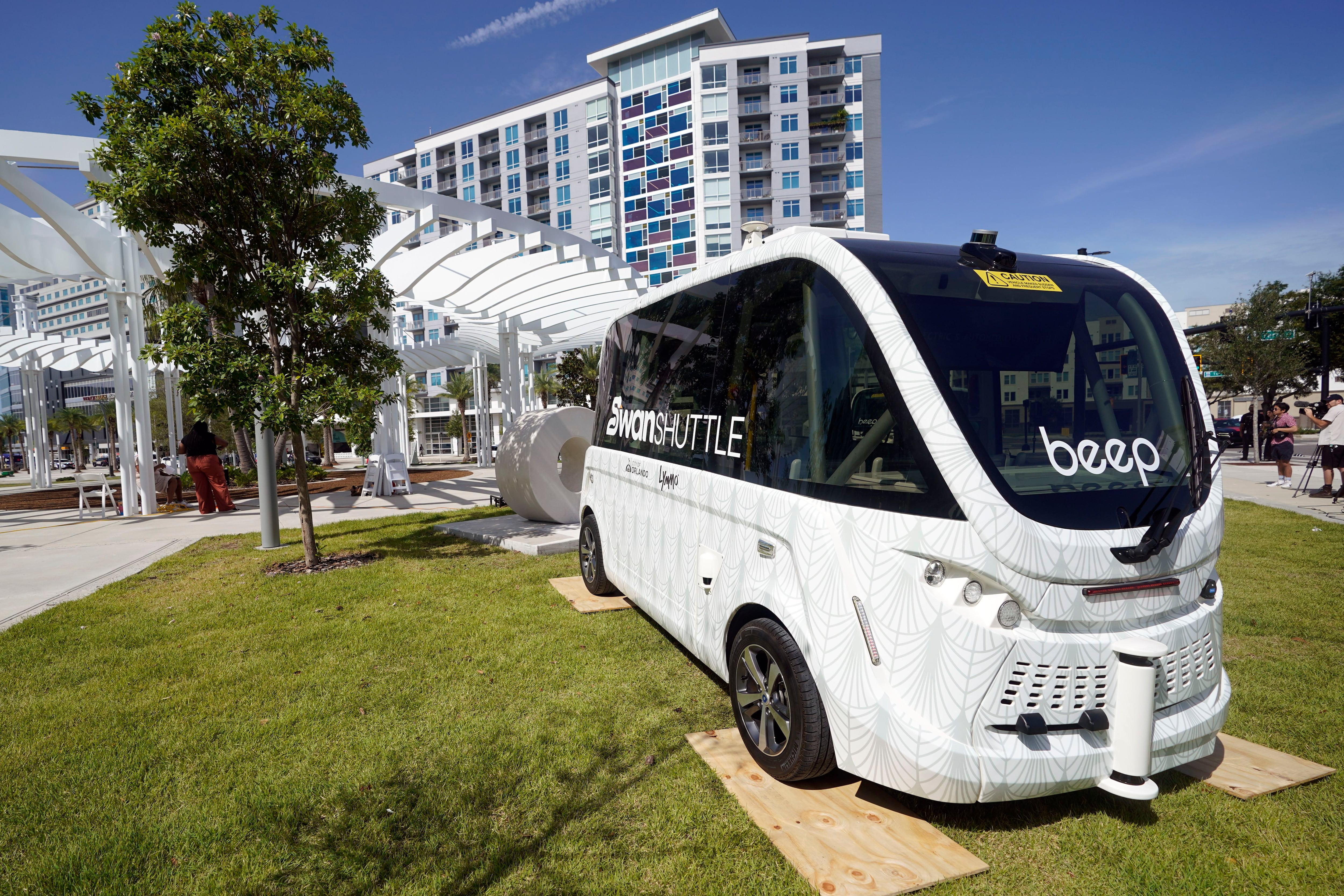 Orlando, Florida, debuts self-driving shuttle that will whisk