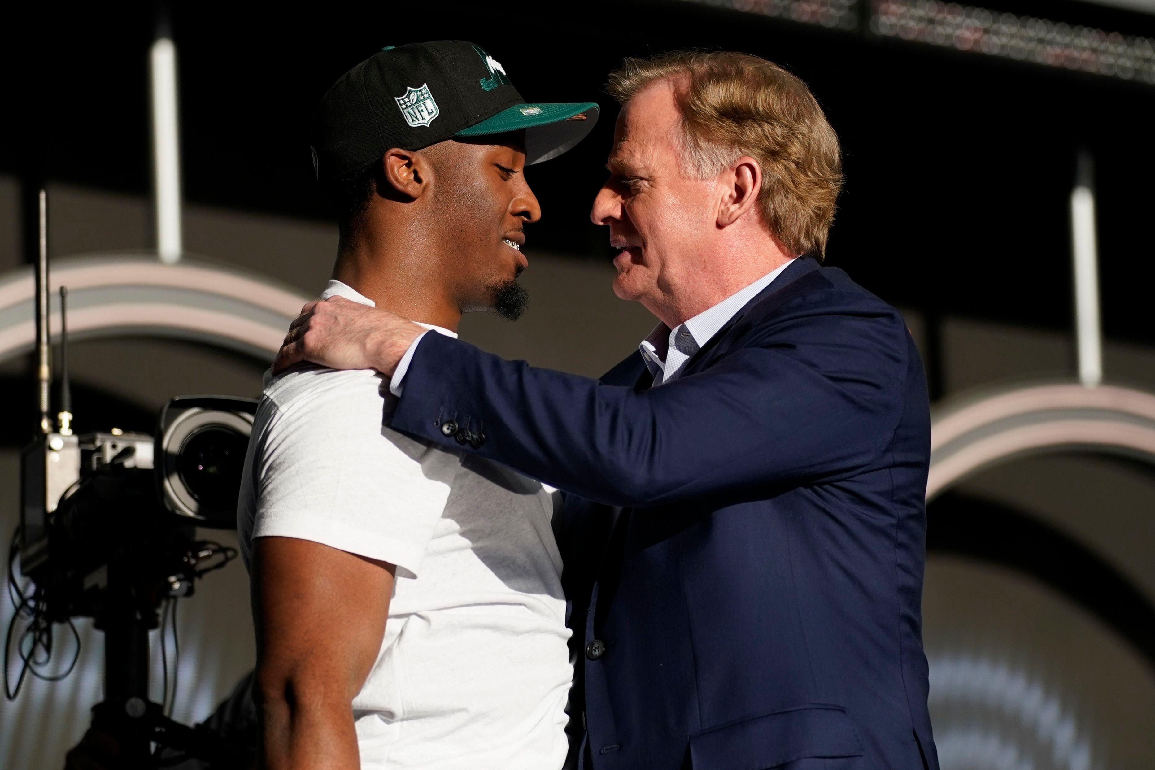 NFL Commissioner Roger Goodell hosts draft live from his basement