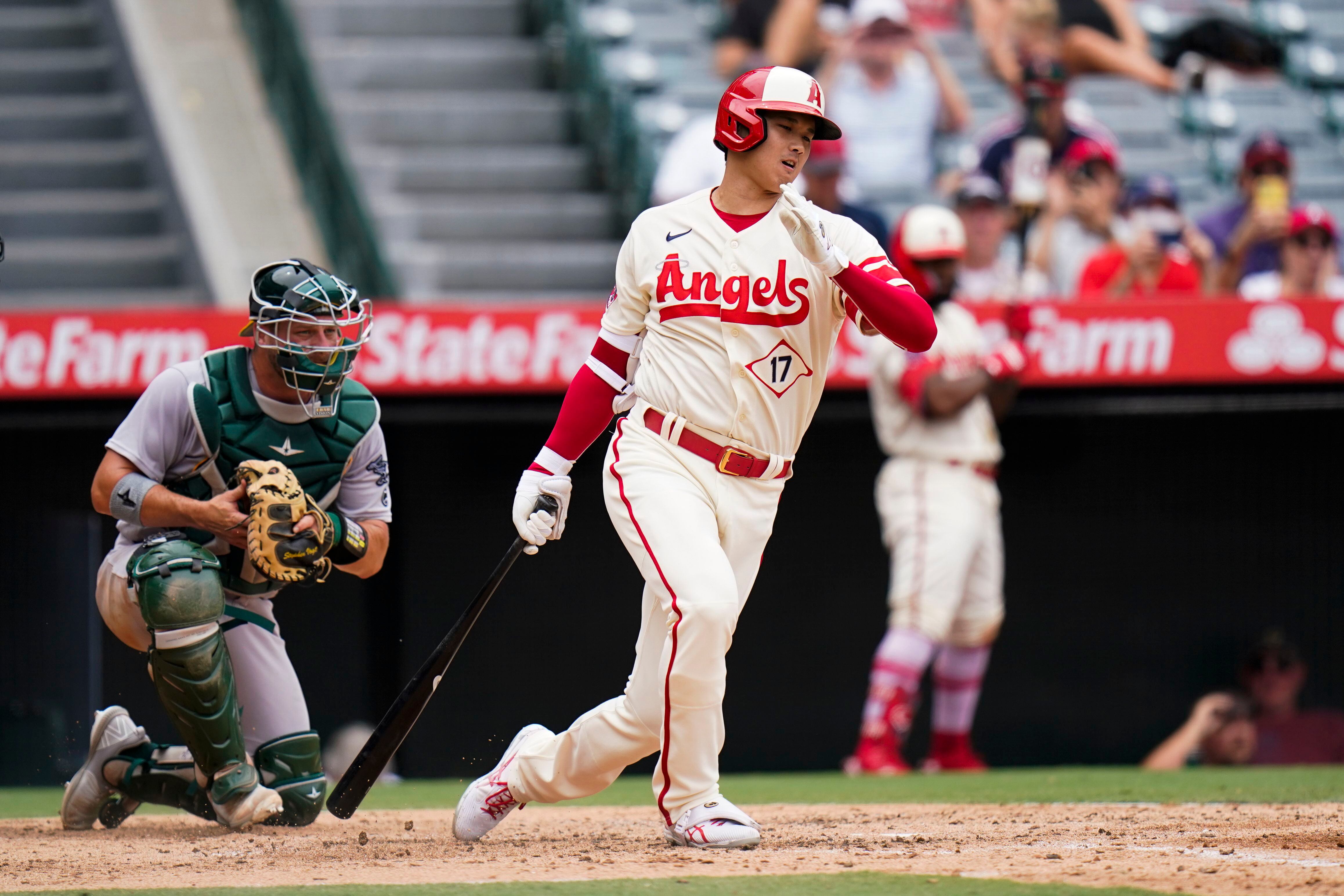 Angels tie MLB record with 7 solo HRs but lose to Athletics