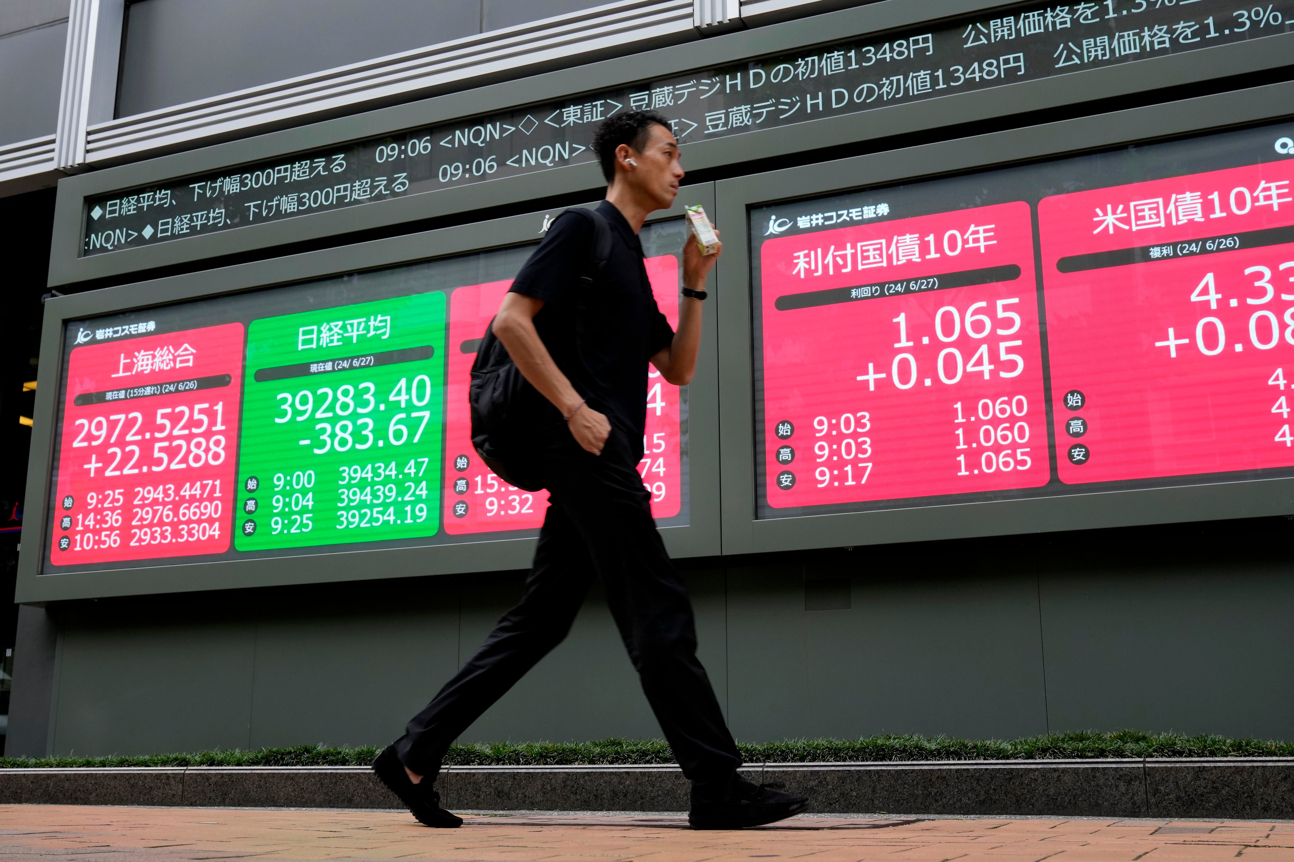 Stock market today: With US markets closed, Asian shares slip and European shares gain thumbnail