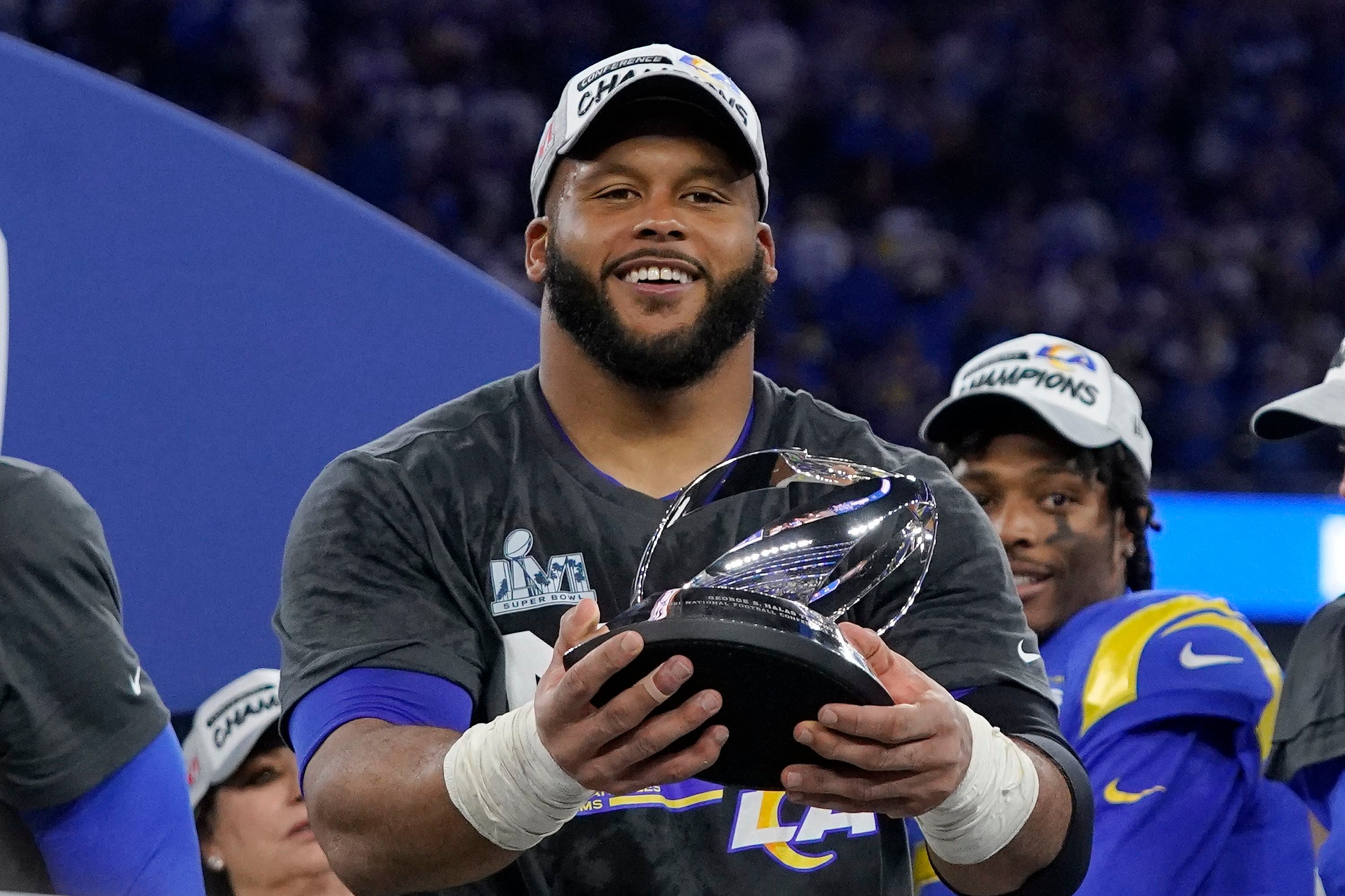 Los Angeles City of Champions Aaron Donald 2X Super Bowl Champs