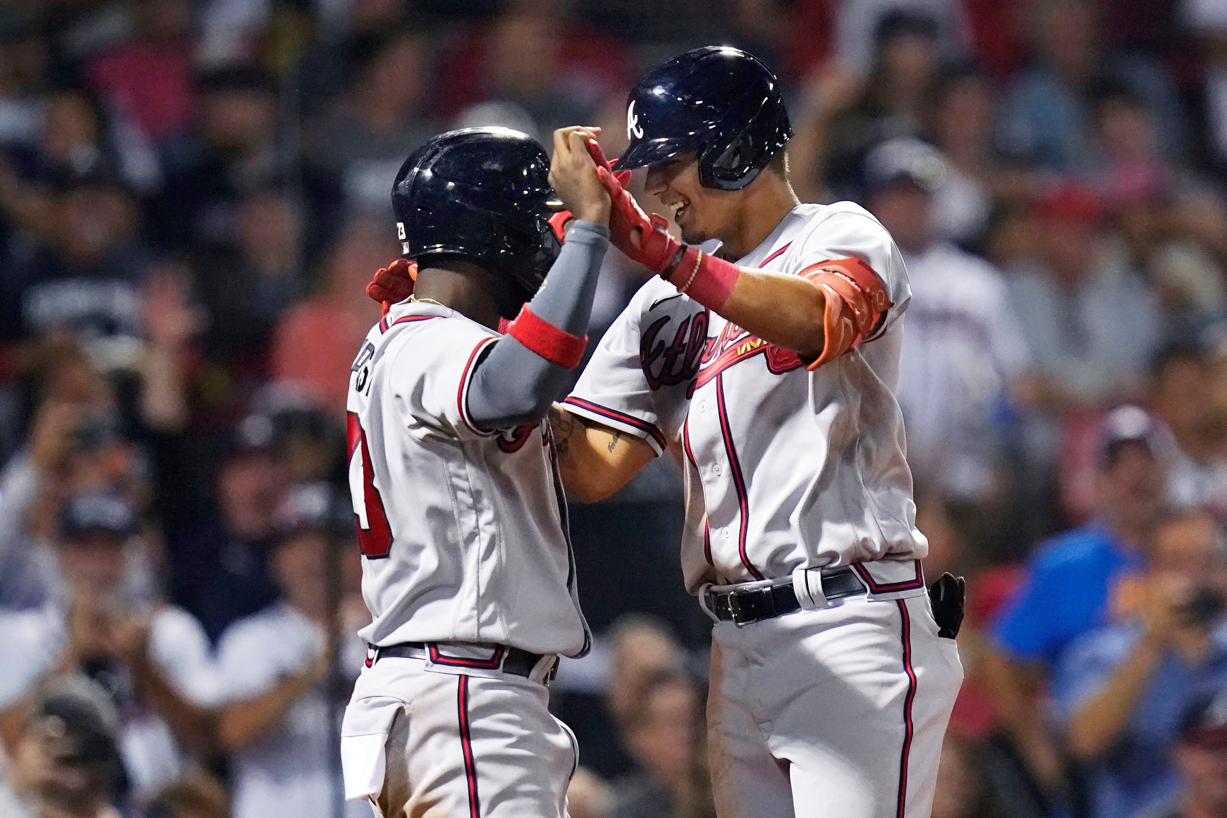 Prospect Grissom homers in debut, Braves beat Red Sox 8-4