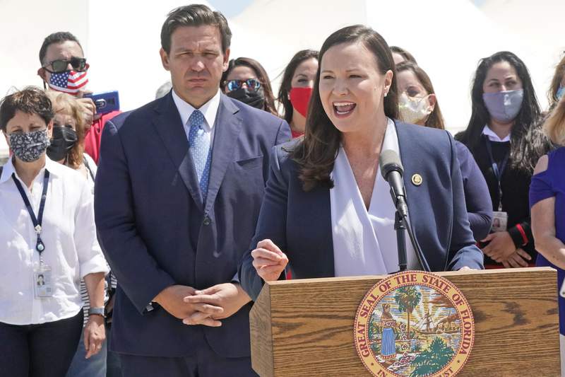Gov. DeSantis holds news conference with Florida attorney general in Orlando