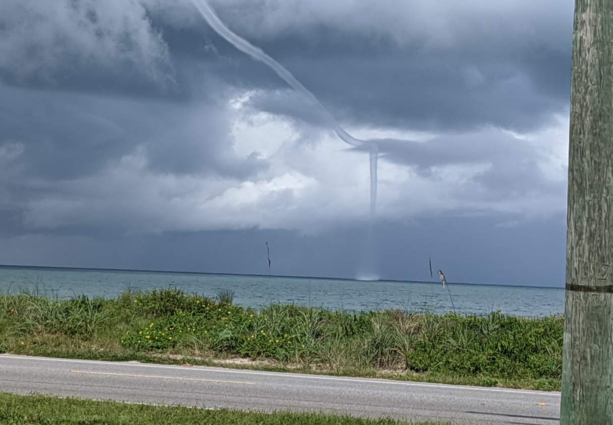 Waterspout located off of Flagler Beach