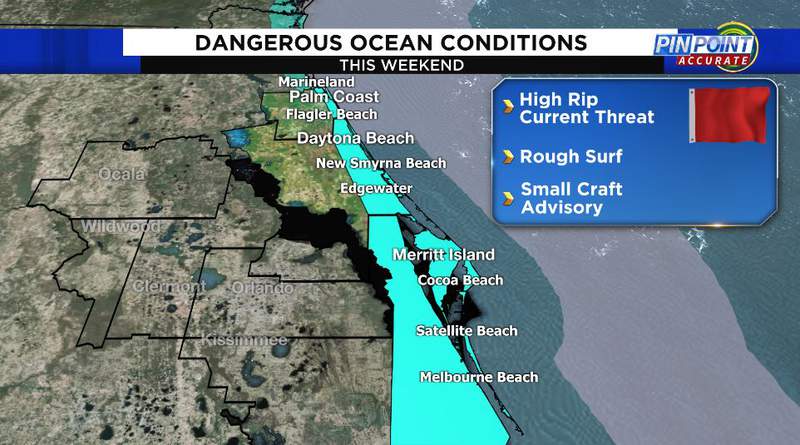 Windy Saturday Dangerous Beach Weekend Coming To Central Florida