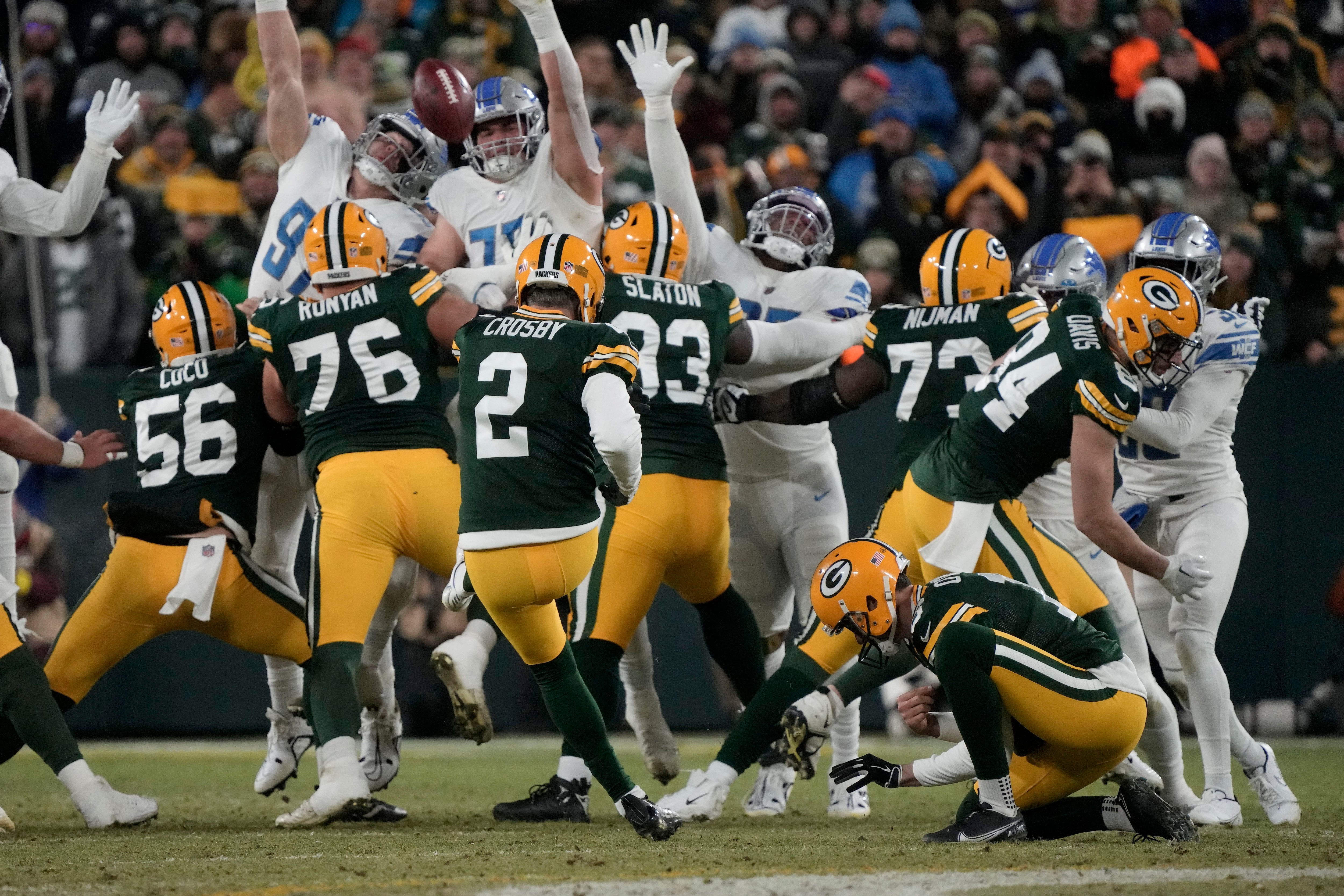 Packers come up short of playoffs in 20-16 season-finale loss to Lions