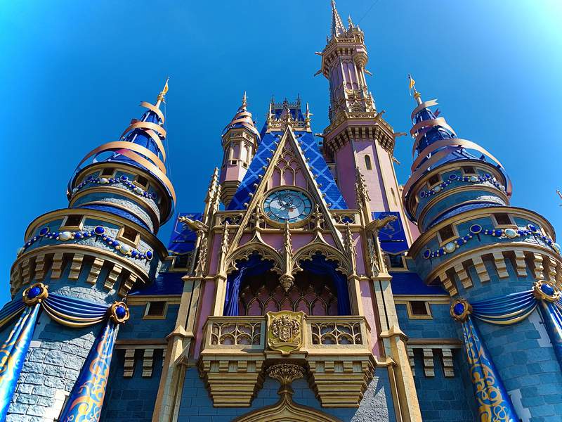 Disney makes progress on Cinderella Castle’s 50th anniversary décor