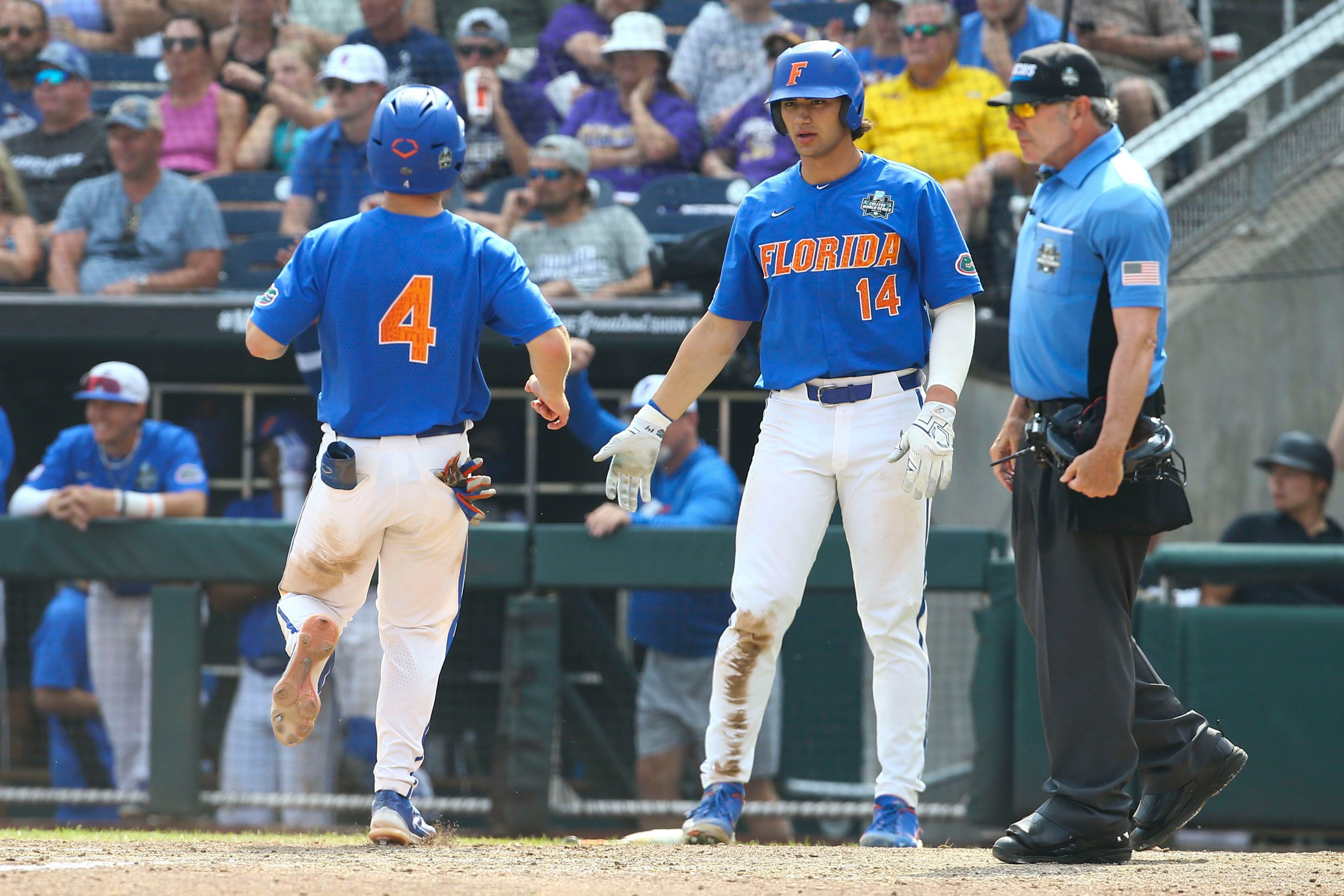 Florida Gators rout LSU Tigers in Game 2 of CWS Finals