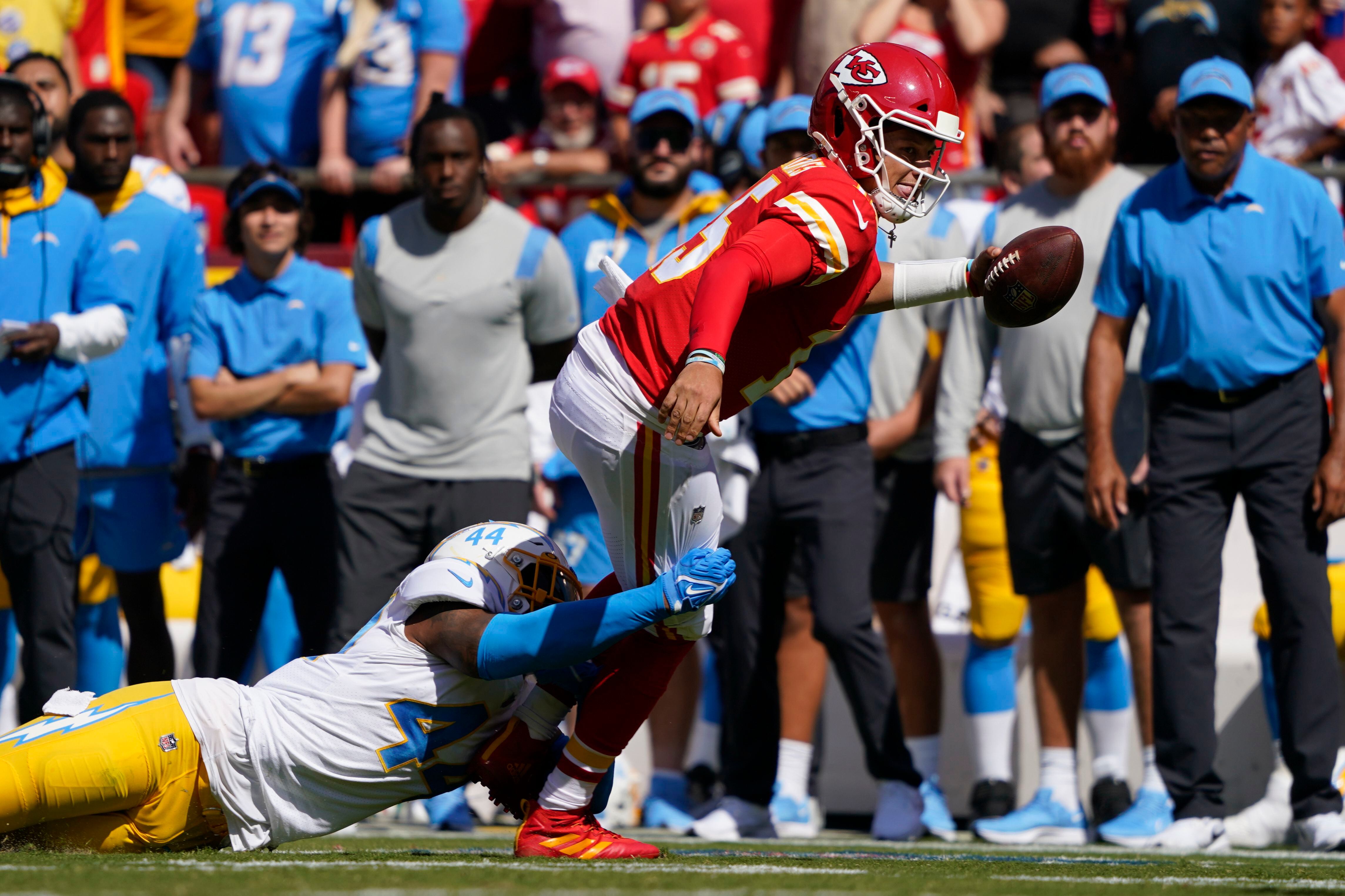 Chargers rally to beat turnover-prone Chiefs 30-24 in KC