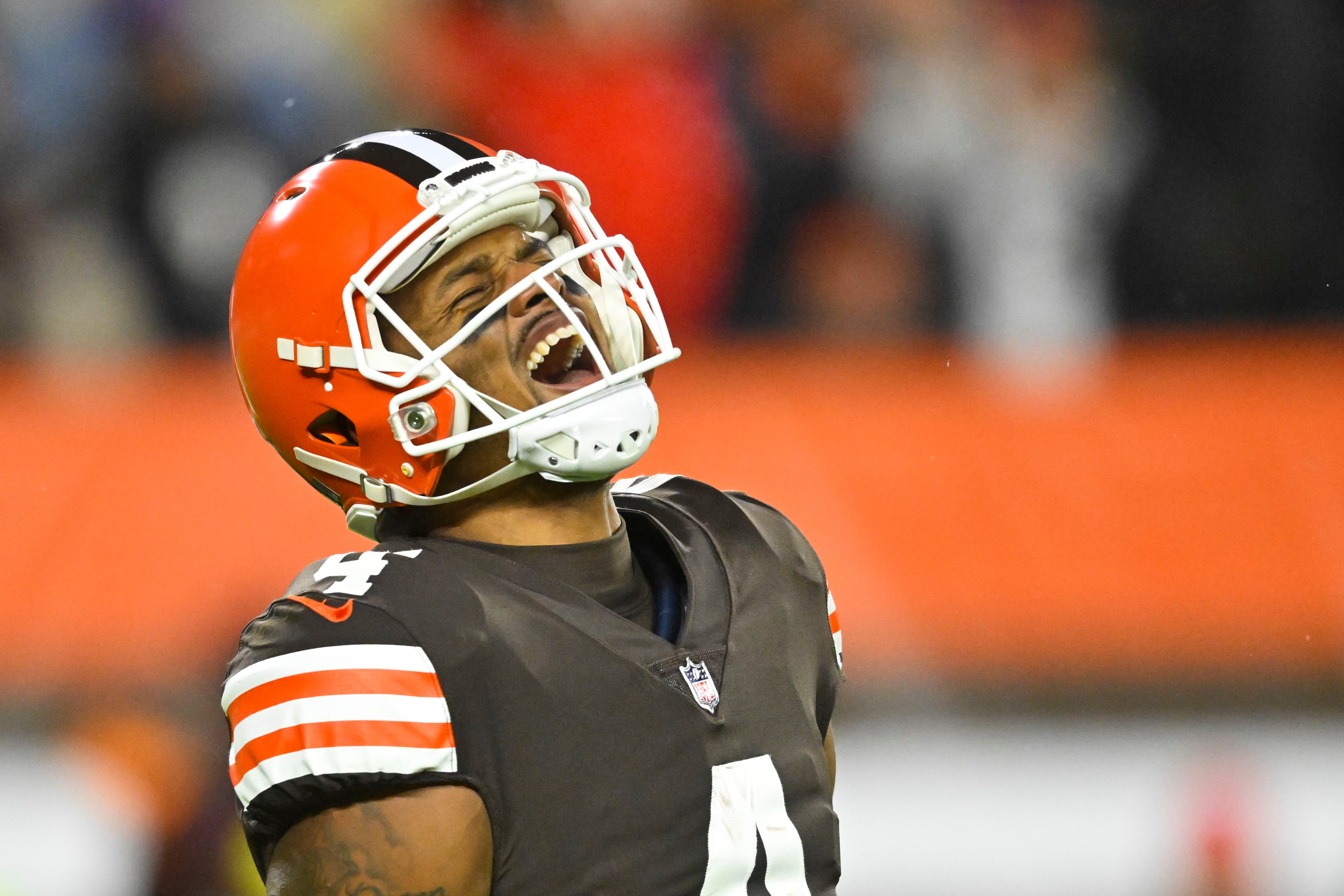 cleveland browns white facemask