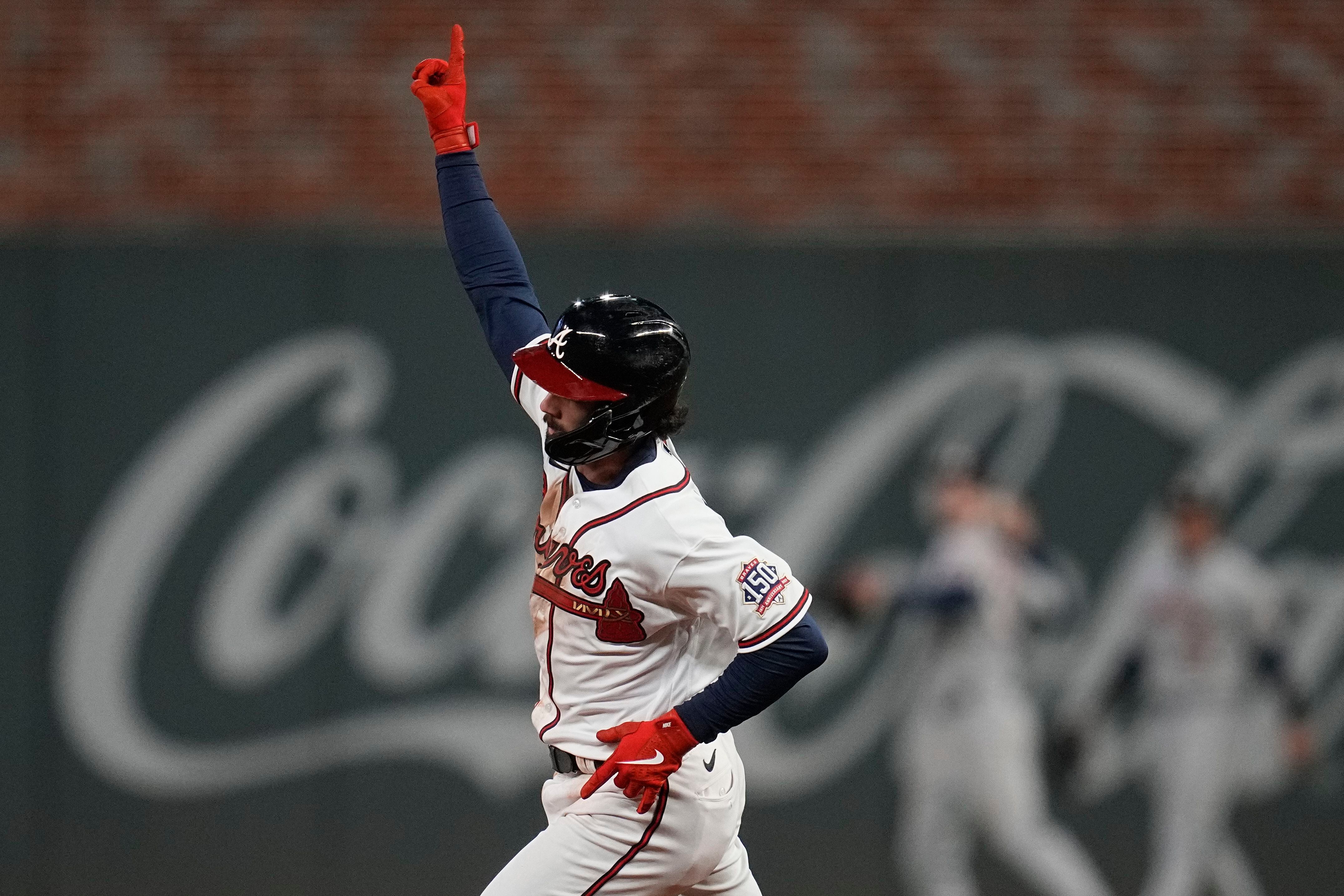 Bleacher Nation on X: Dansby Swanson Just Hit Homer Number Two on the  Night   / X