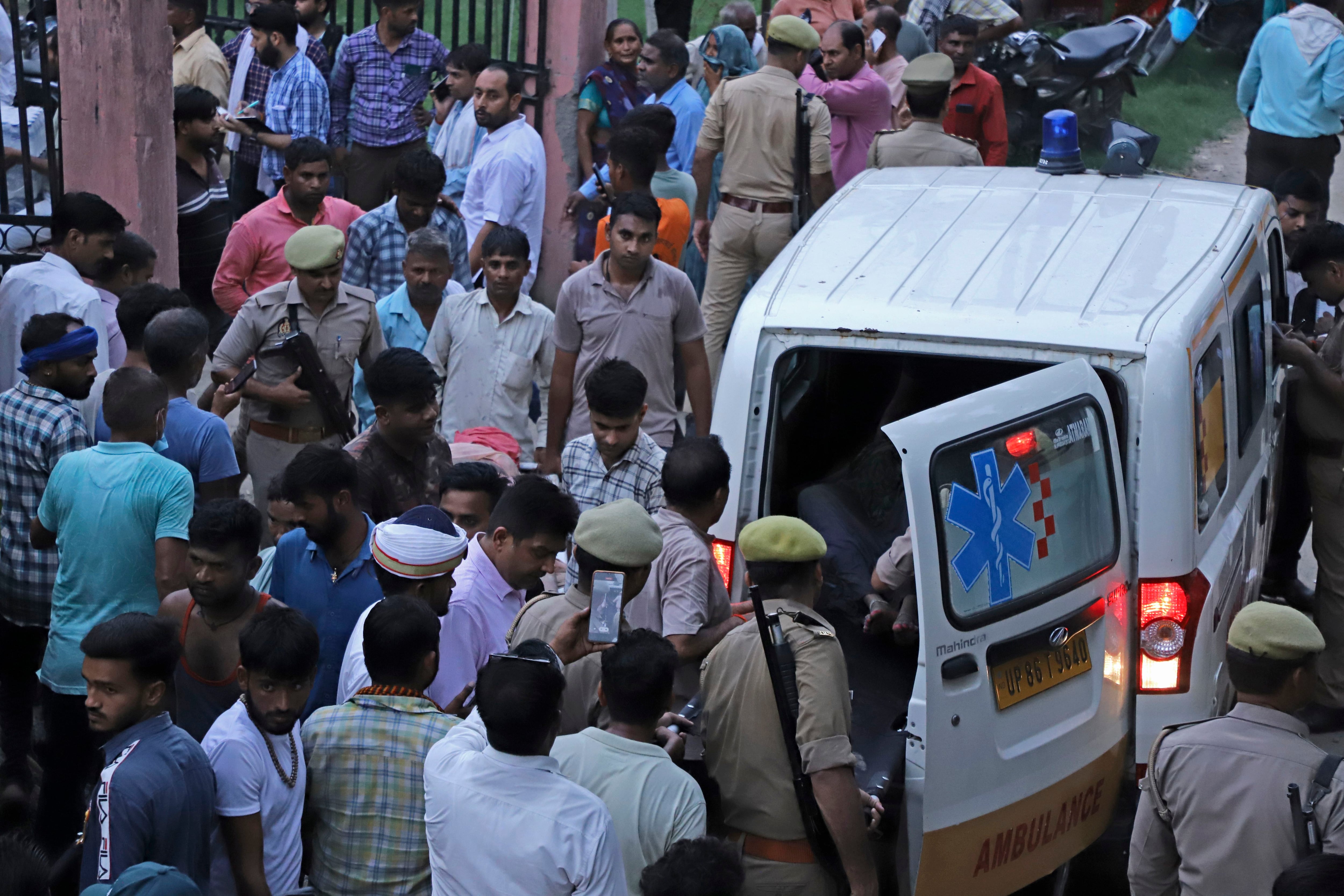 Stampede at religious event in India kills at least 116 people, mostly women and children thumbnail