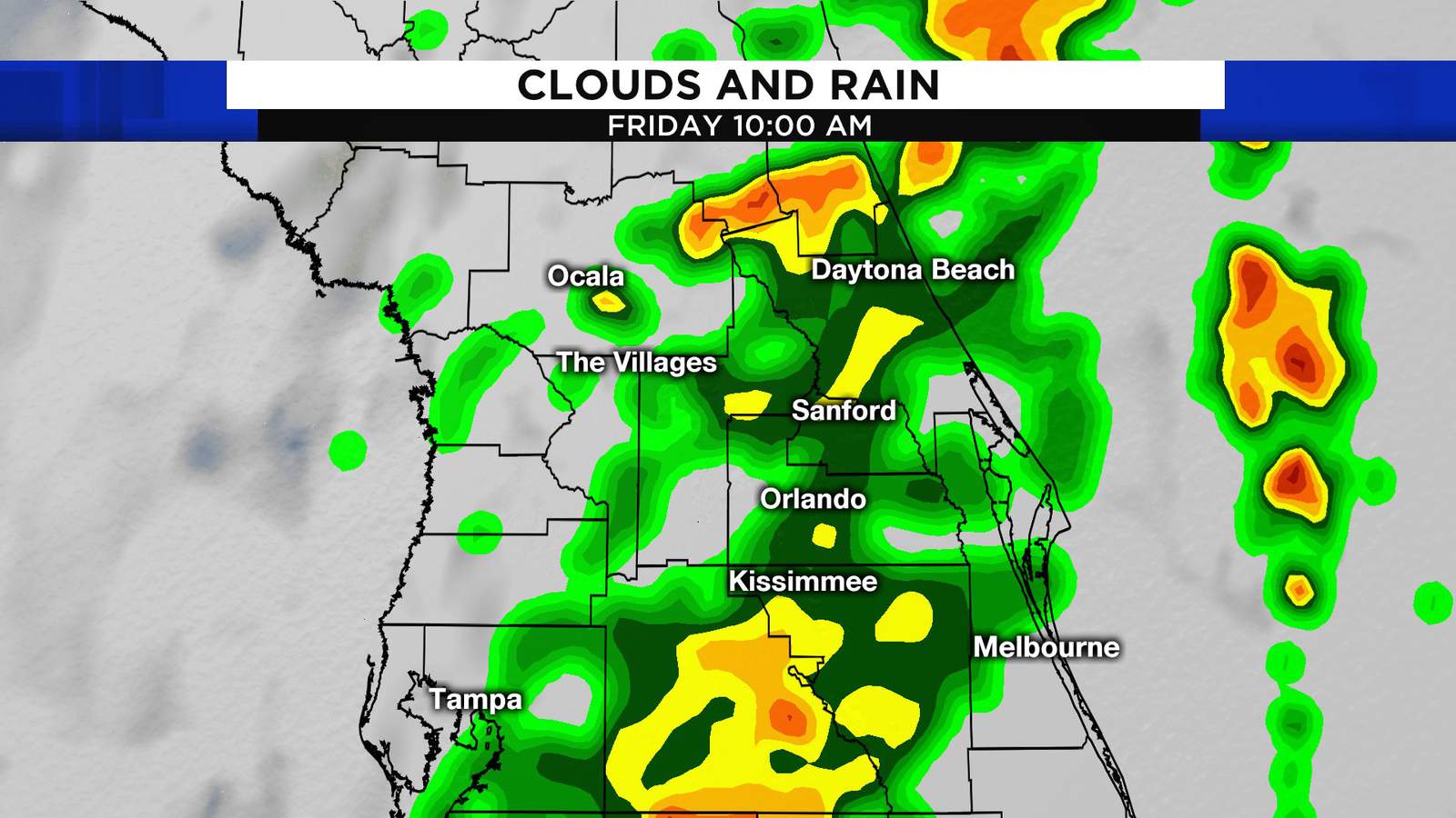 New Front Brings Rain To Central Florida