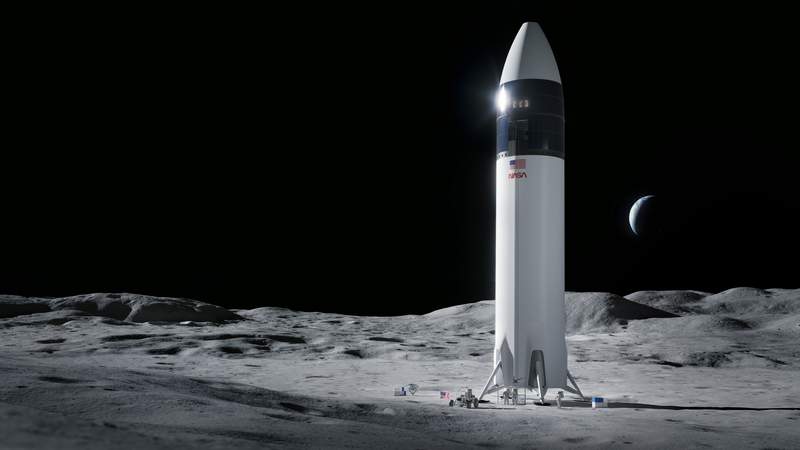 NASA: SpaceX human moon lander work on ‘pause’ until Blue Origin lawsuit is resolved