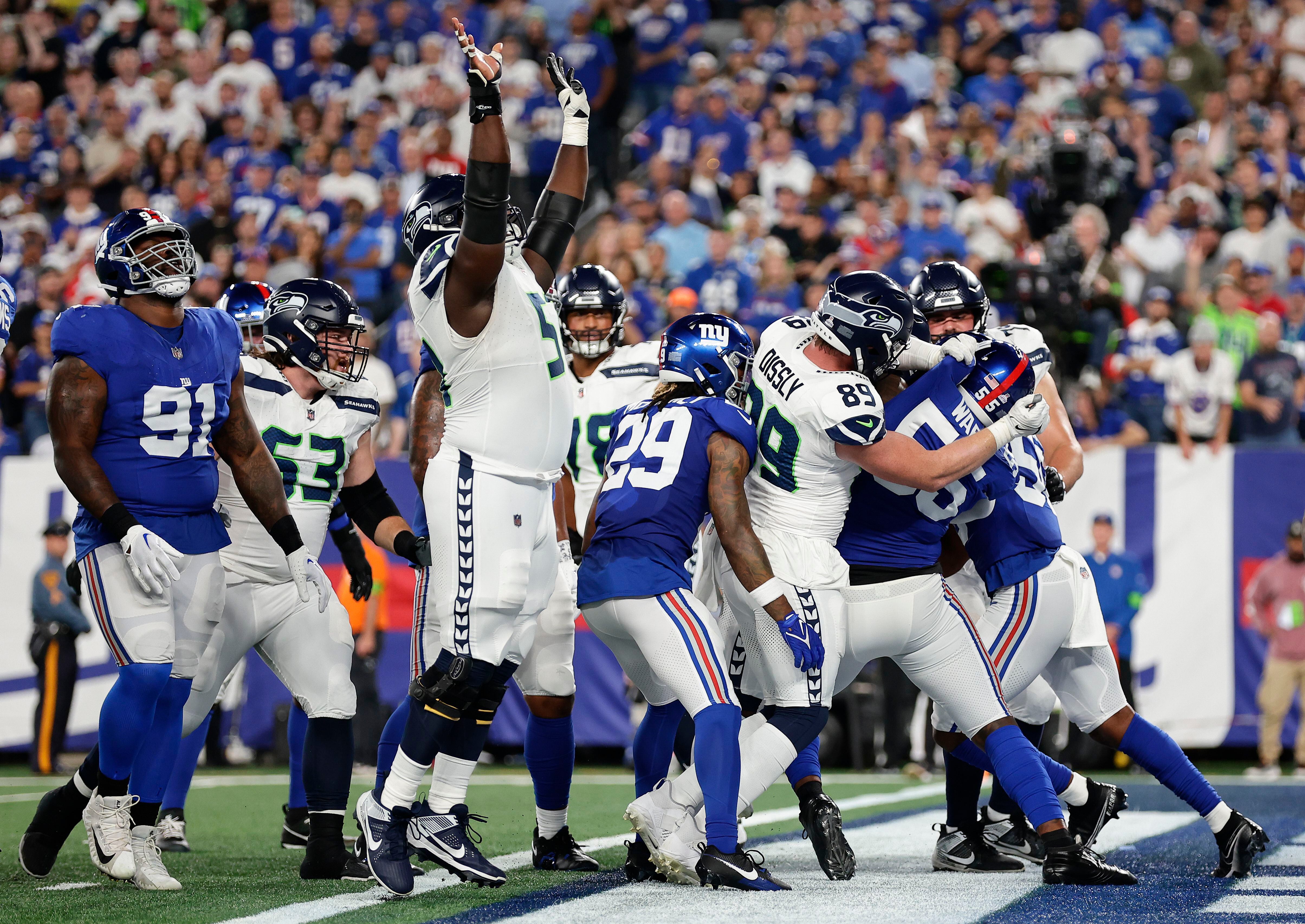 Seattle Seahawks stomp all over the New York Giants on Monday Night  Football