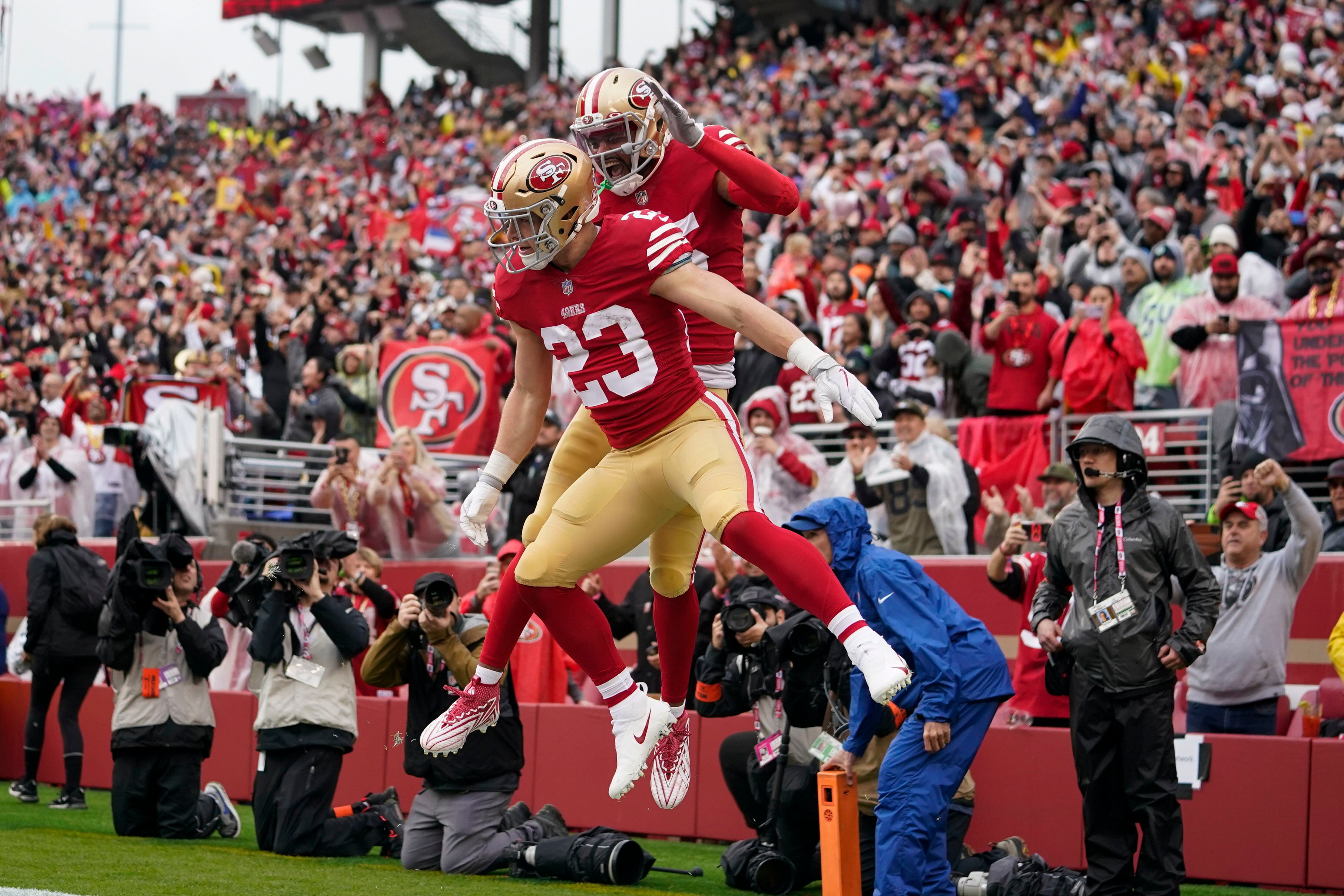 NFC Wild Card: Brock Purdy's 4 TDs lead 49ers past Seahawks – Orange County  Register