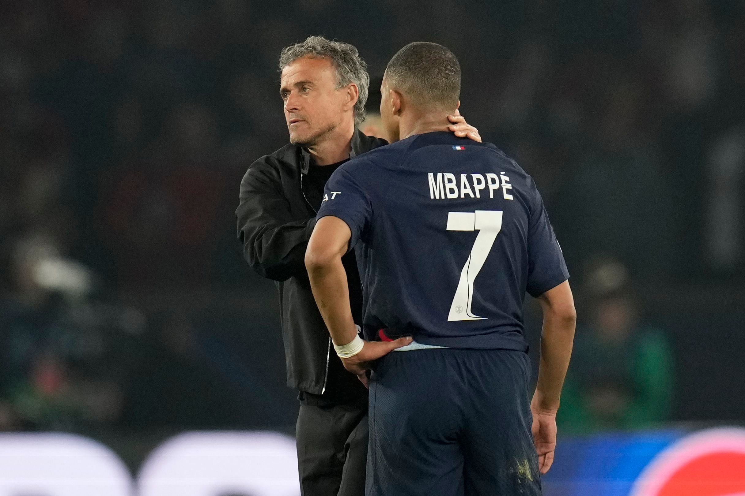 Kylian Mbappé trudges off after another Champions League dream with PSG ends