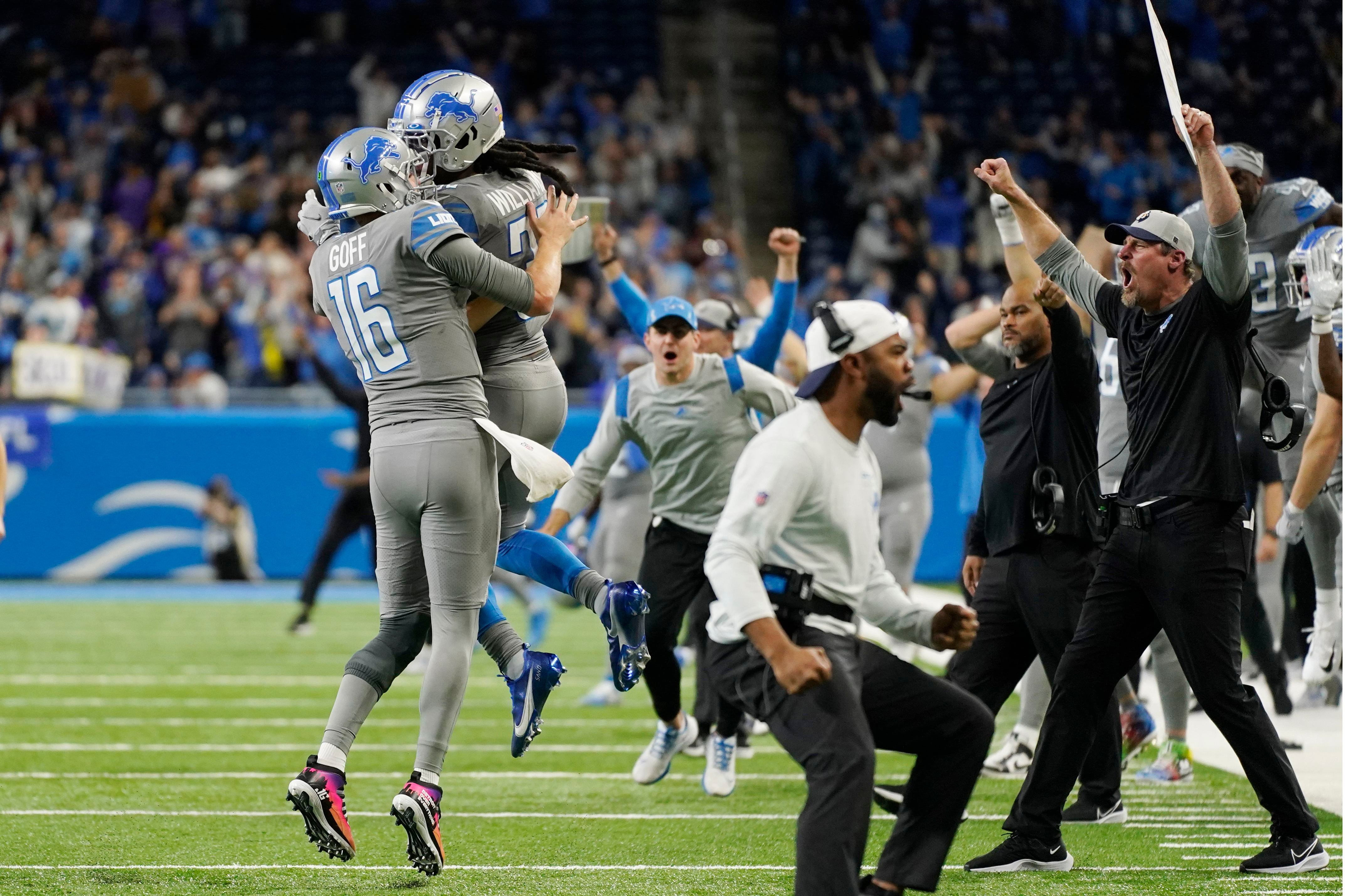 Detroit Lions not only got their first win. They won for Oxford