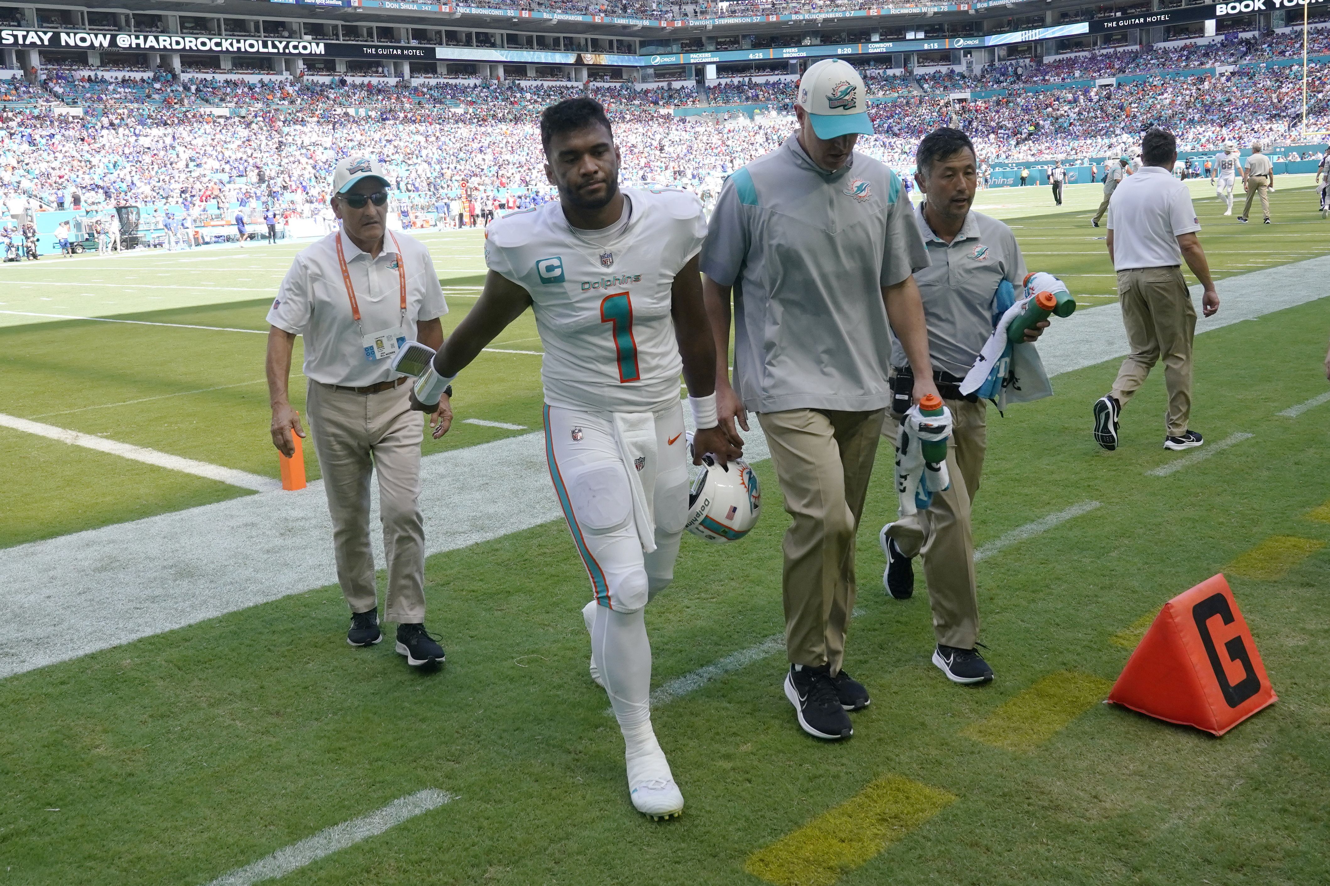 Bengals top Miami 27-15 after injured Tagovailoa carted off