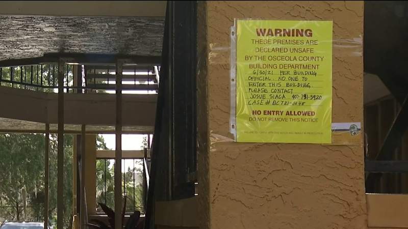 Enter at own risk: 72 Kissimmee condos unsafe as walkways ‘in danger of collapse’